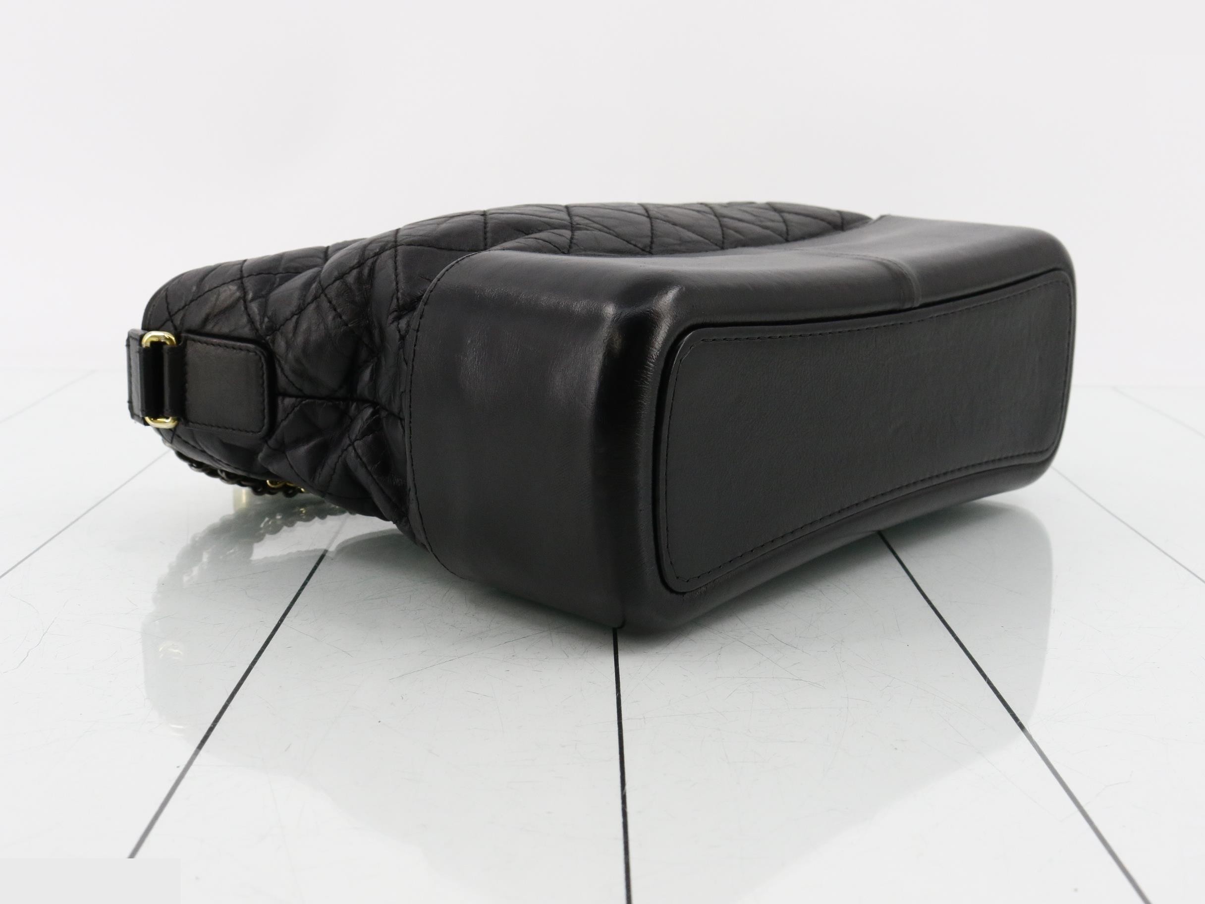 Vintage calfskin chain shoulder bag — view 5