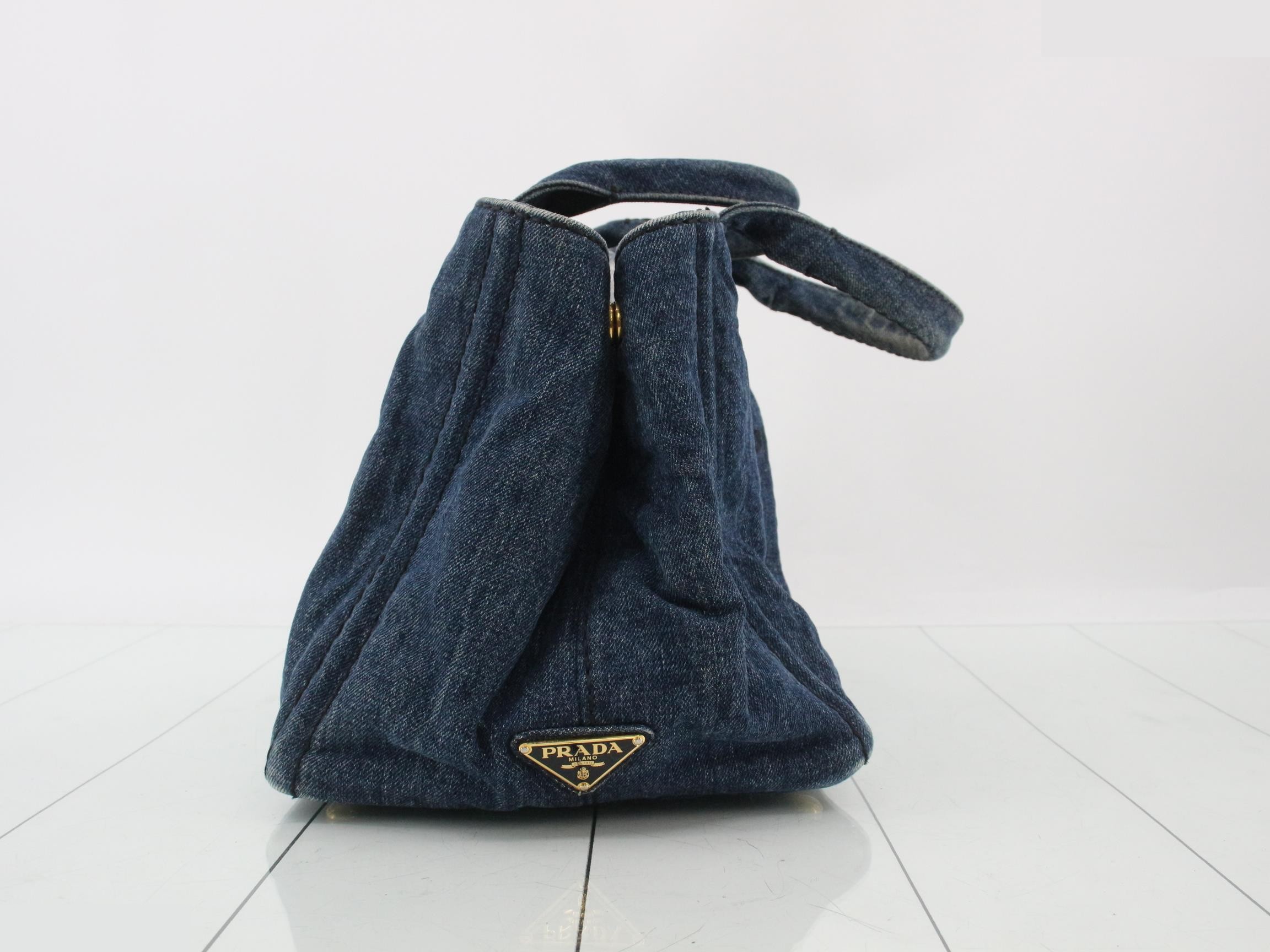 Canapa Tote Bag, Denim — view 4