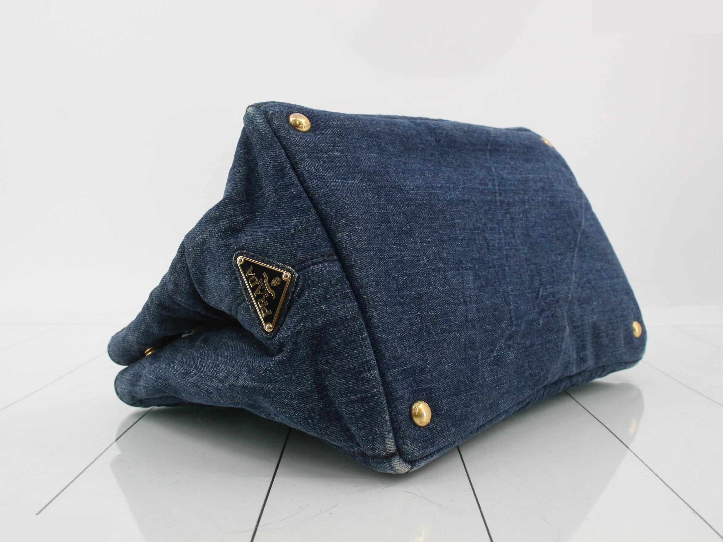 Canapa Tote Bag, Denim — view 5