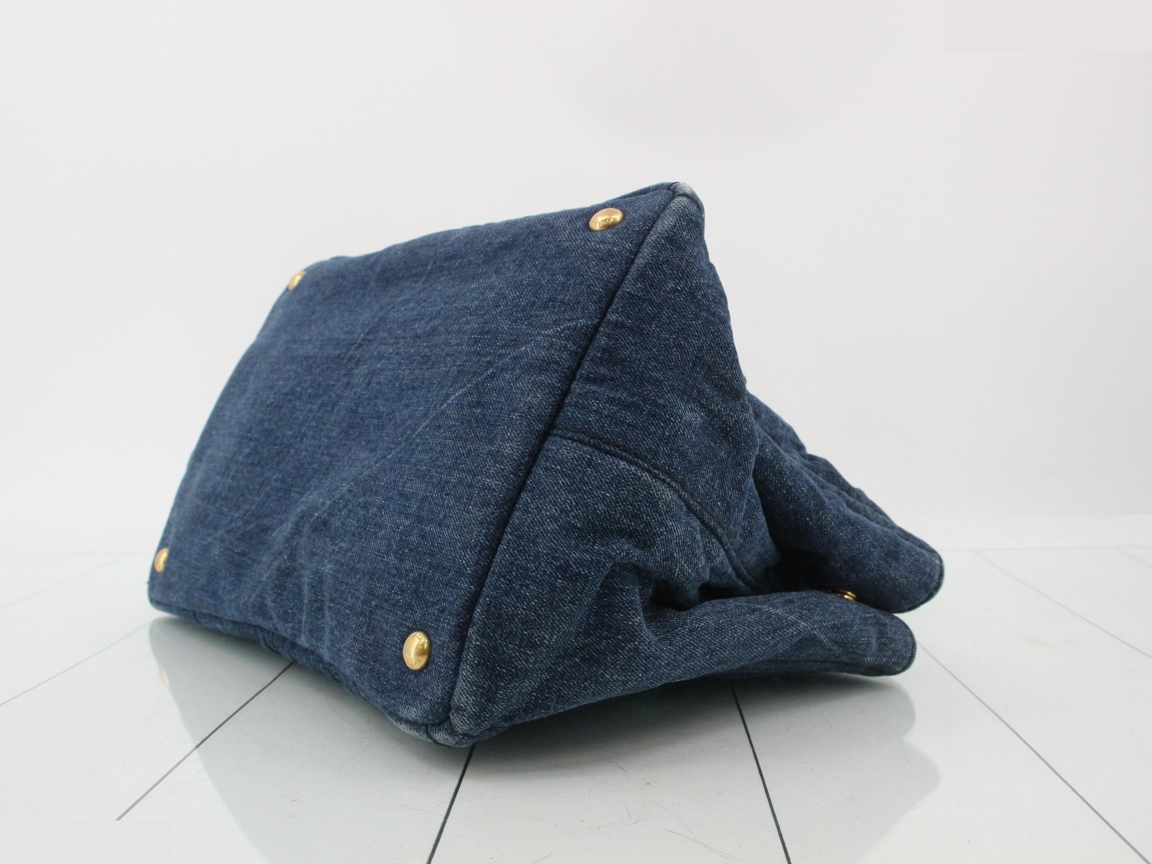 Canapa Tote Bag, Denim — view 6