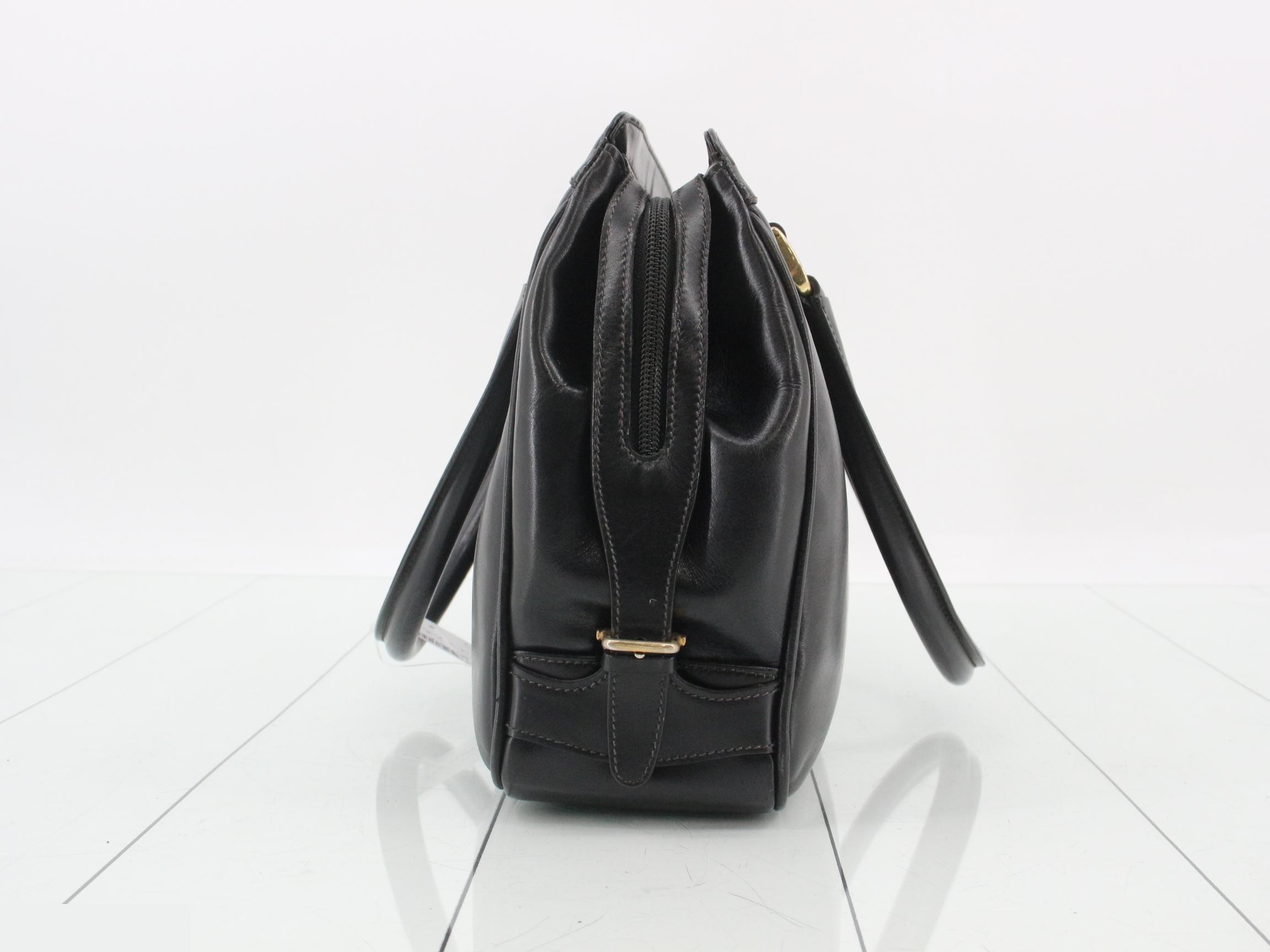 Interlocking Leather Handbag — view 3