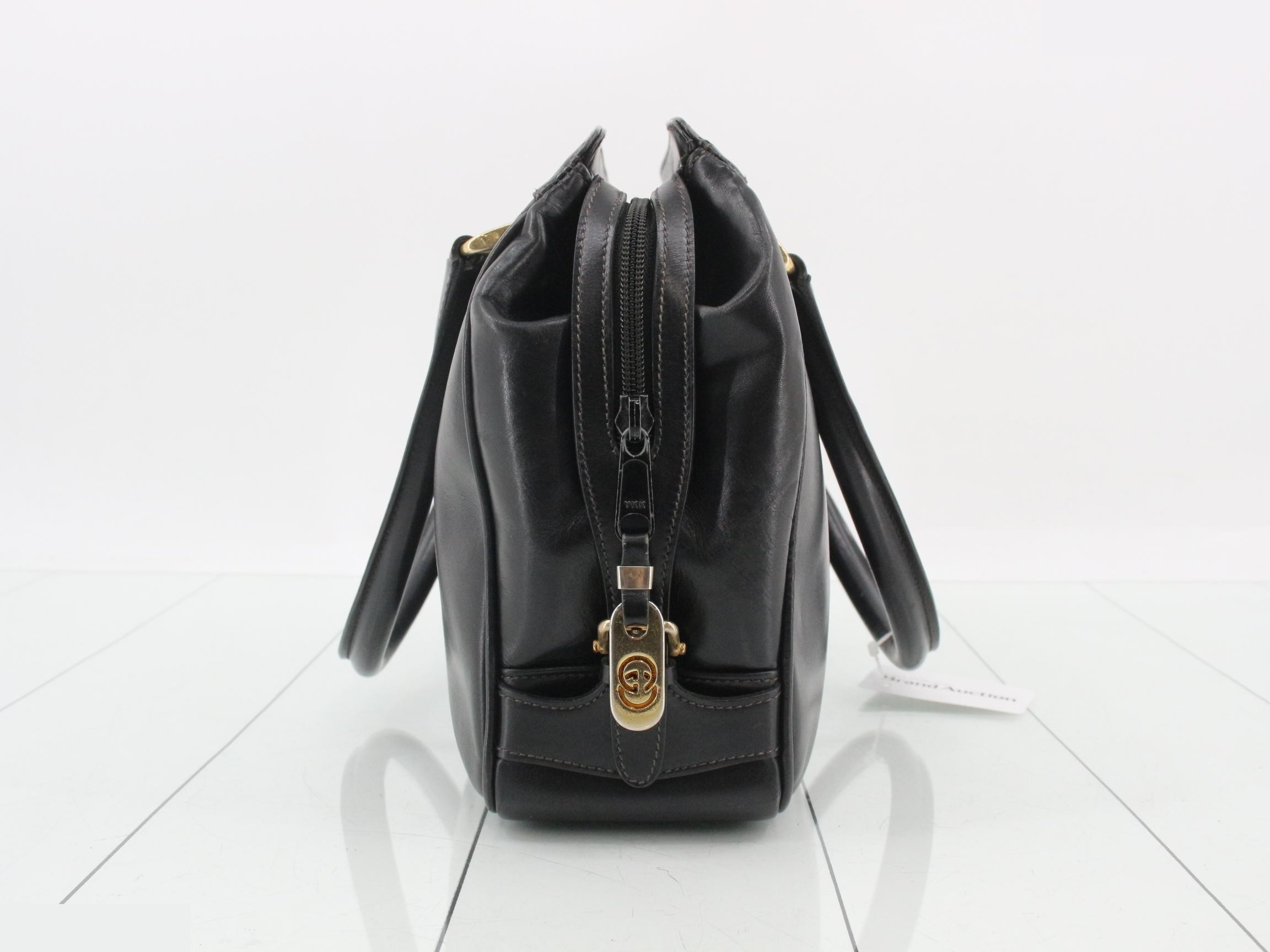 Interlocking Leather Handbag — view 4