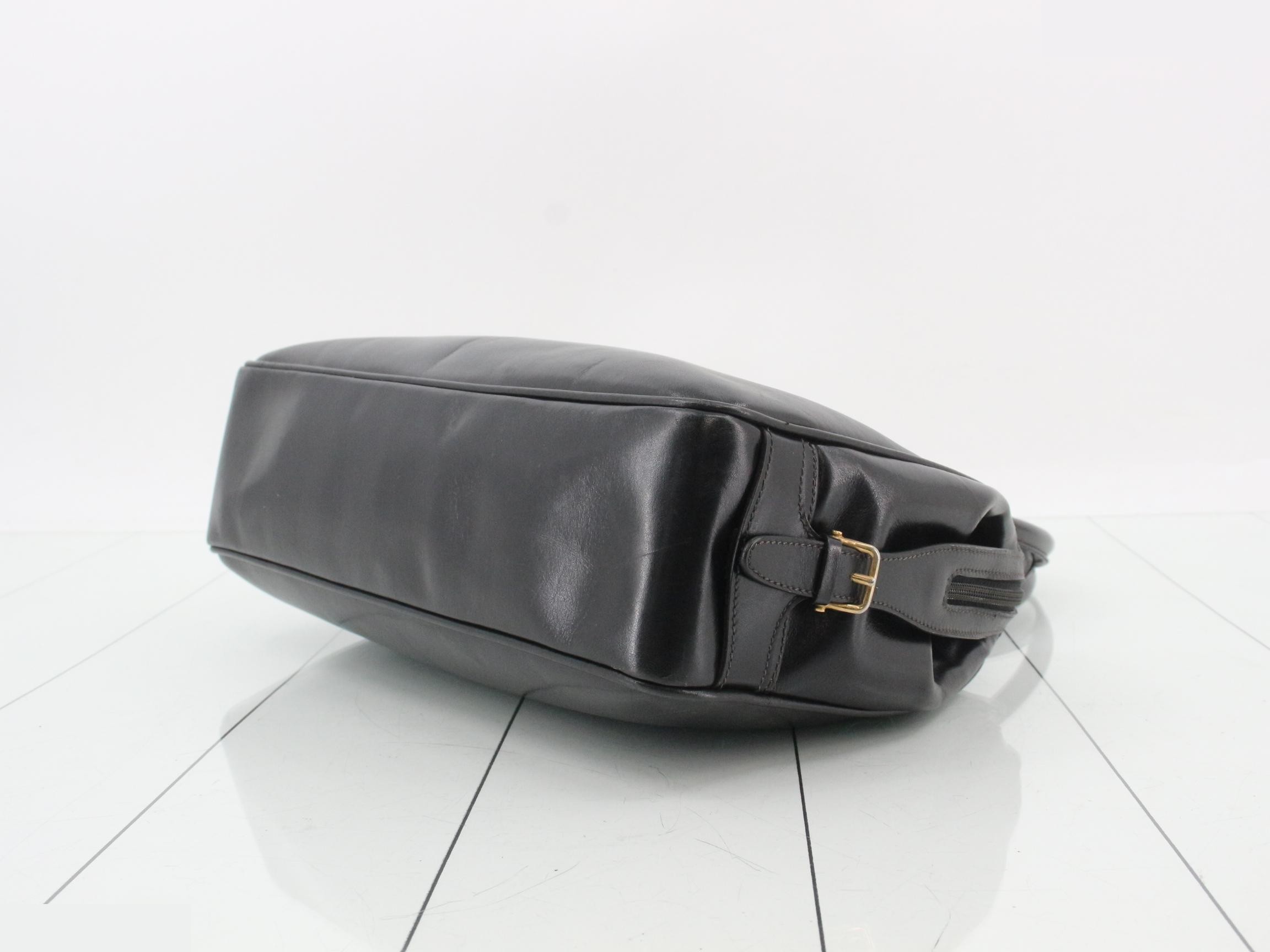 Interlocking Leather Handbag — view 6