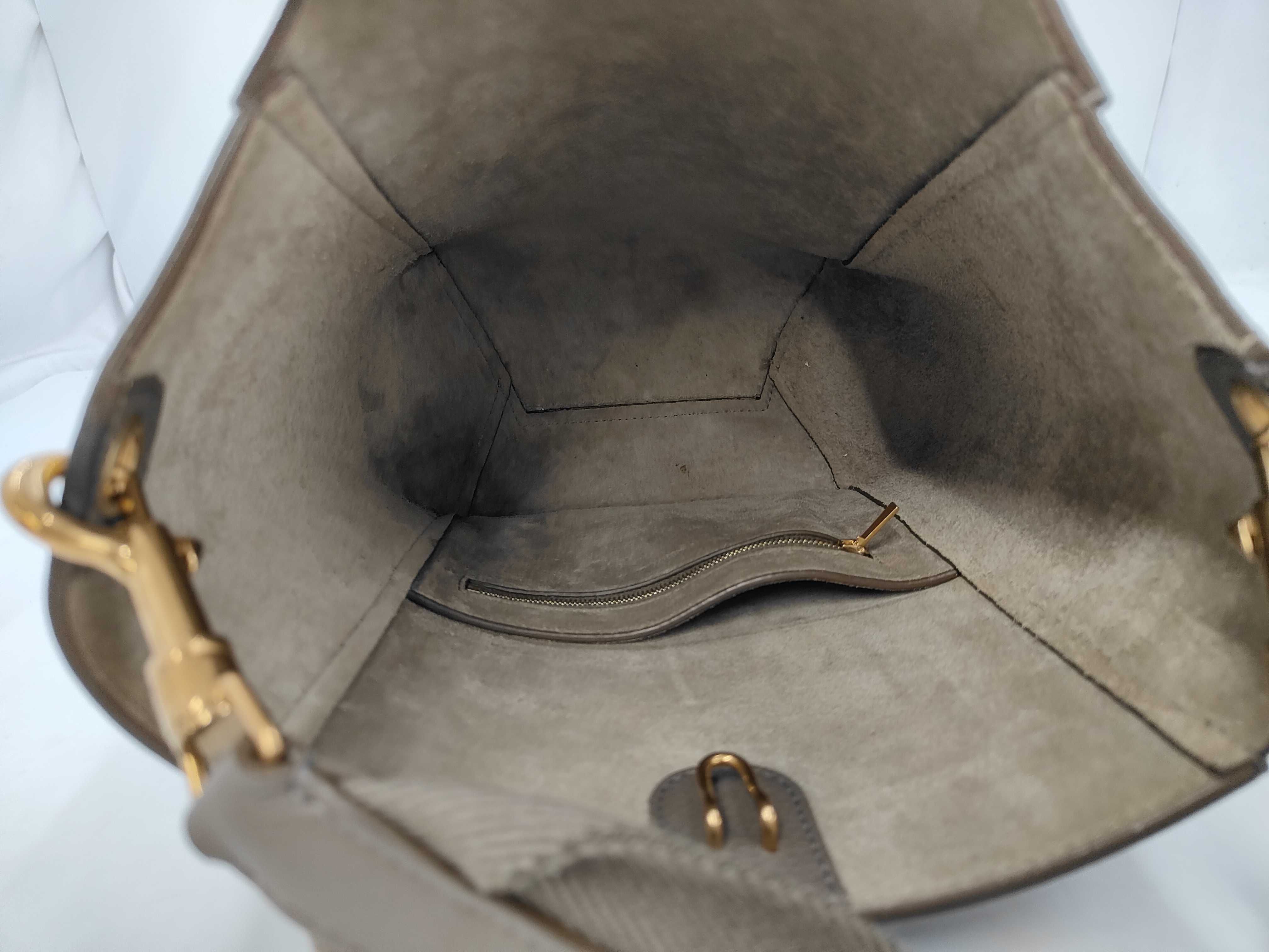 Leather Sangle Bucket Small Shoulder Bag — view 8