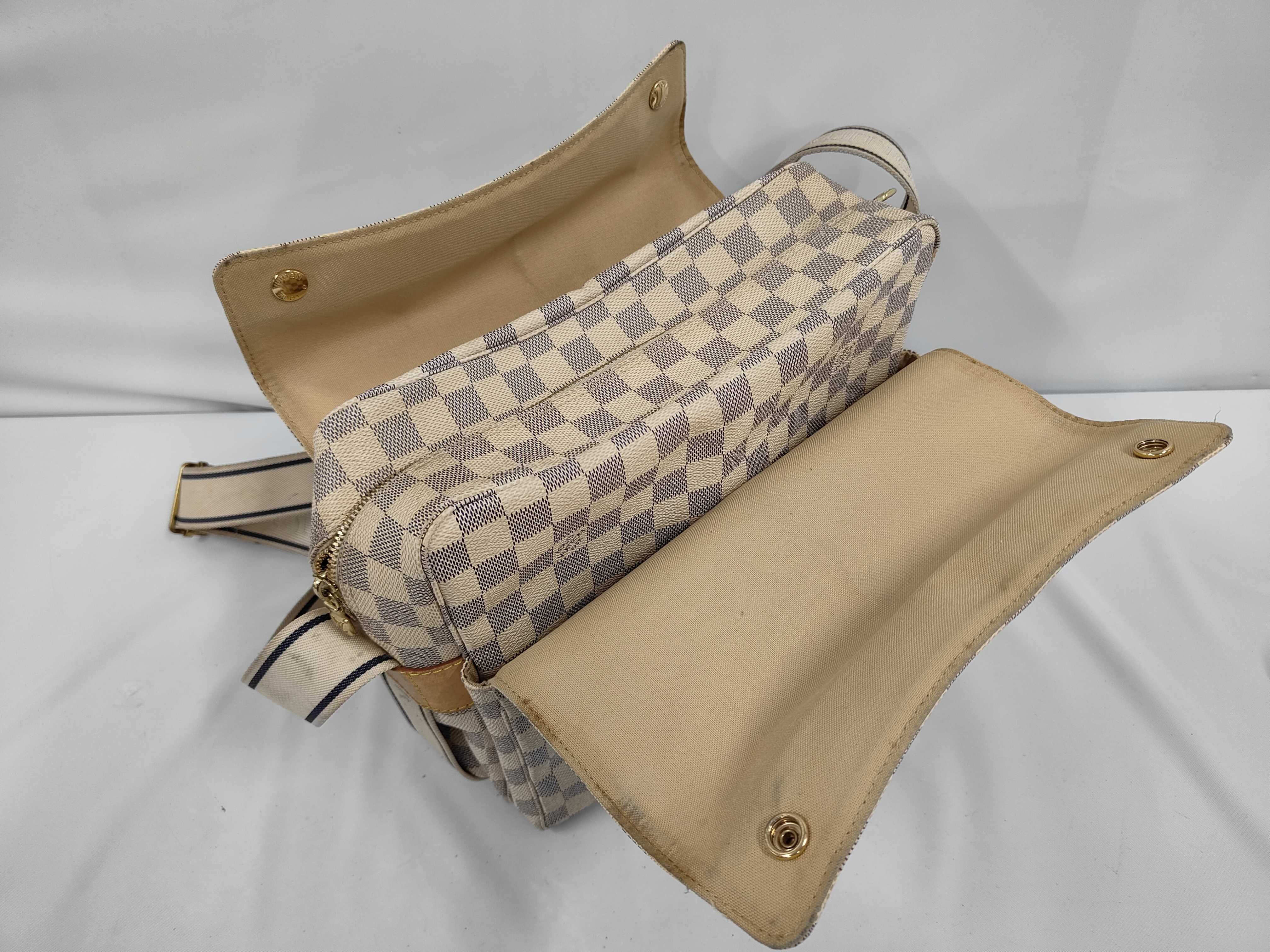 Naviglio Damier Azur Shoulder Bag — view 7