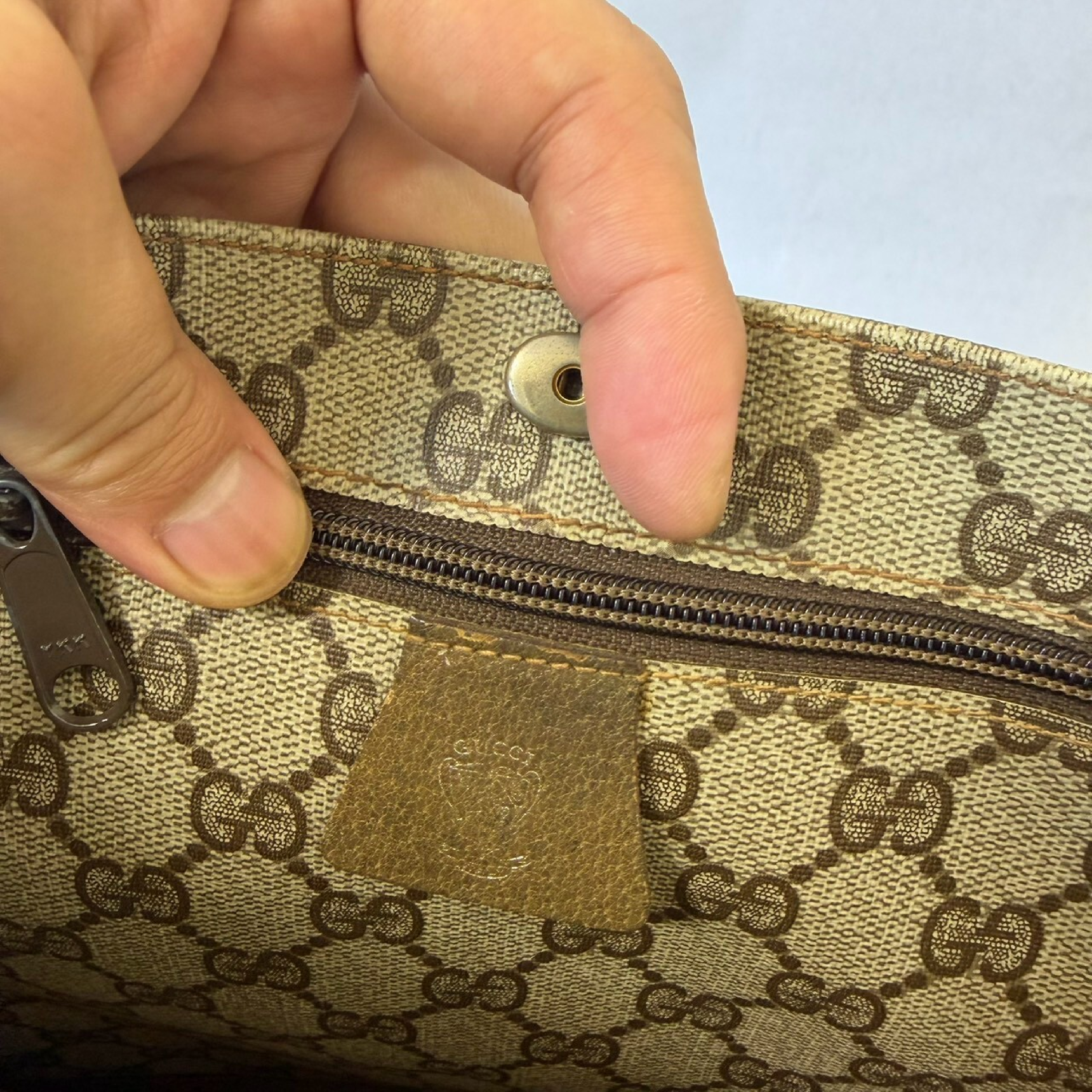 GG all-over print Supreme Sherry Line tote bag — view 3