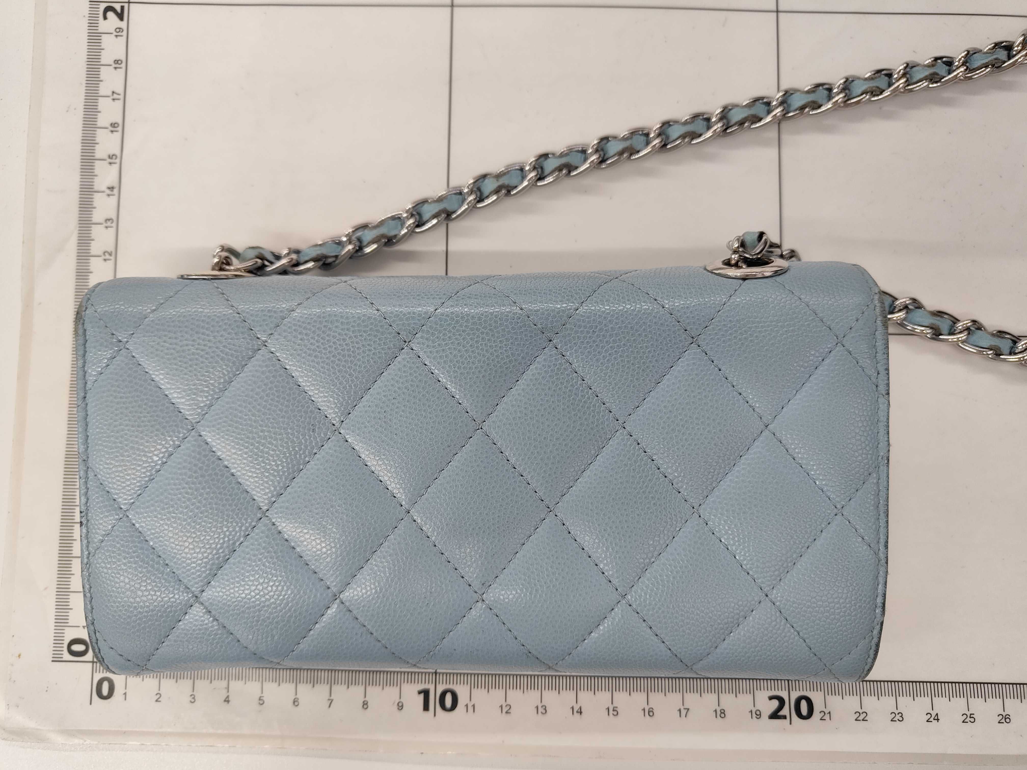 Caviar Skin Matelassé Chain Wallet — view 2
