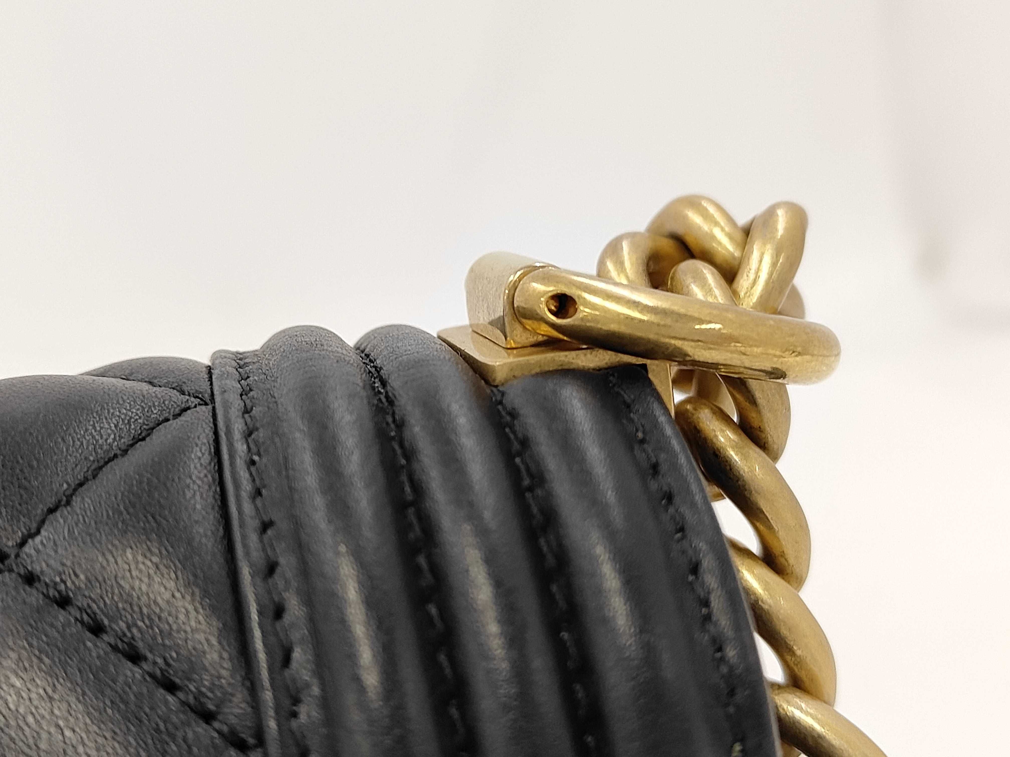Boy Chanel Matelassé Chain Shoulder Medium Shoulder Bag — view 3