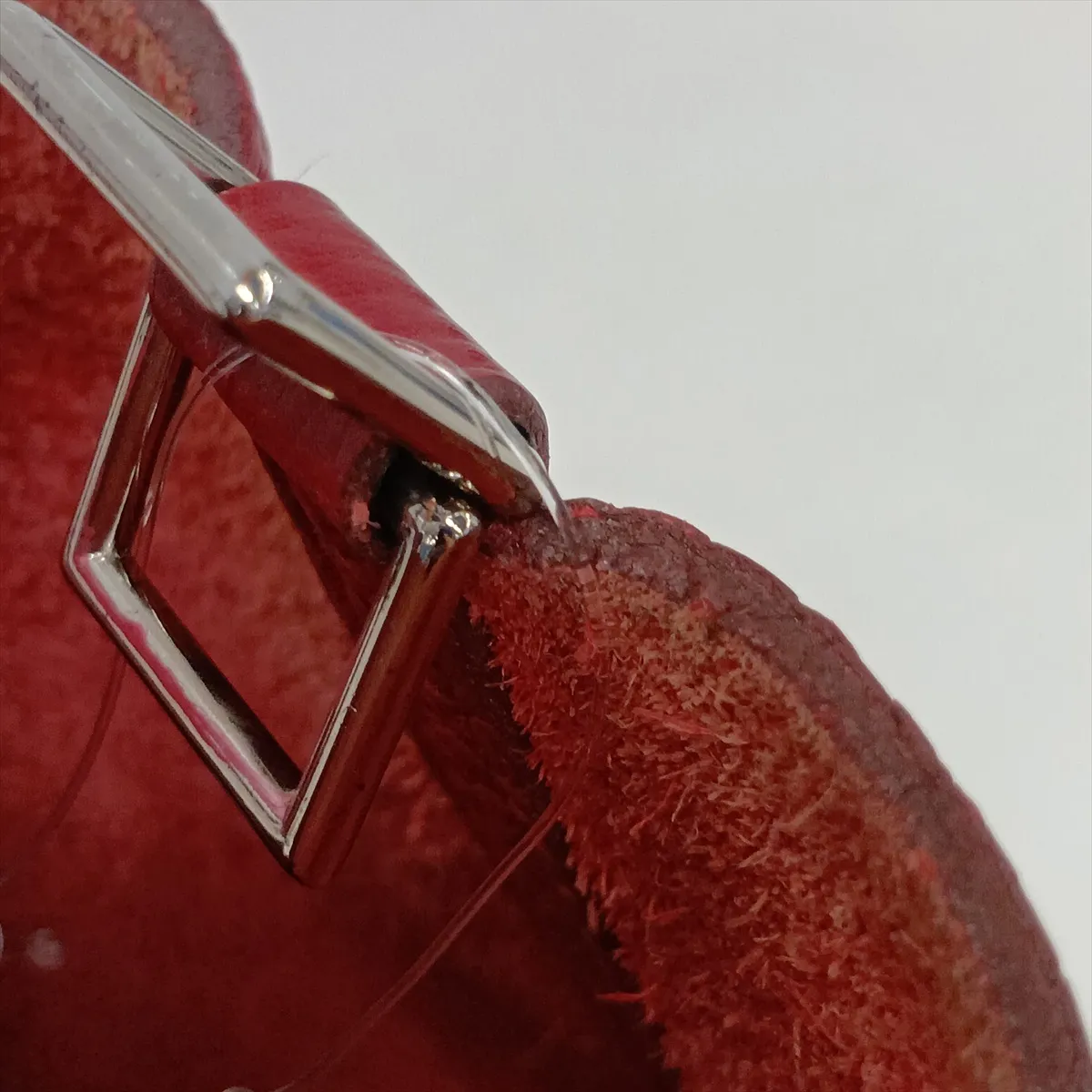 Picotin Lock 18 PM, Taurillon Clemence leather, Rouge Garance, silver hardware, O: 2011 — view 13