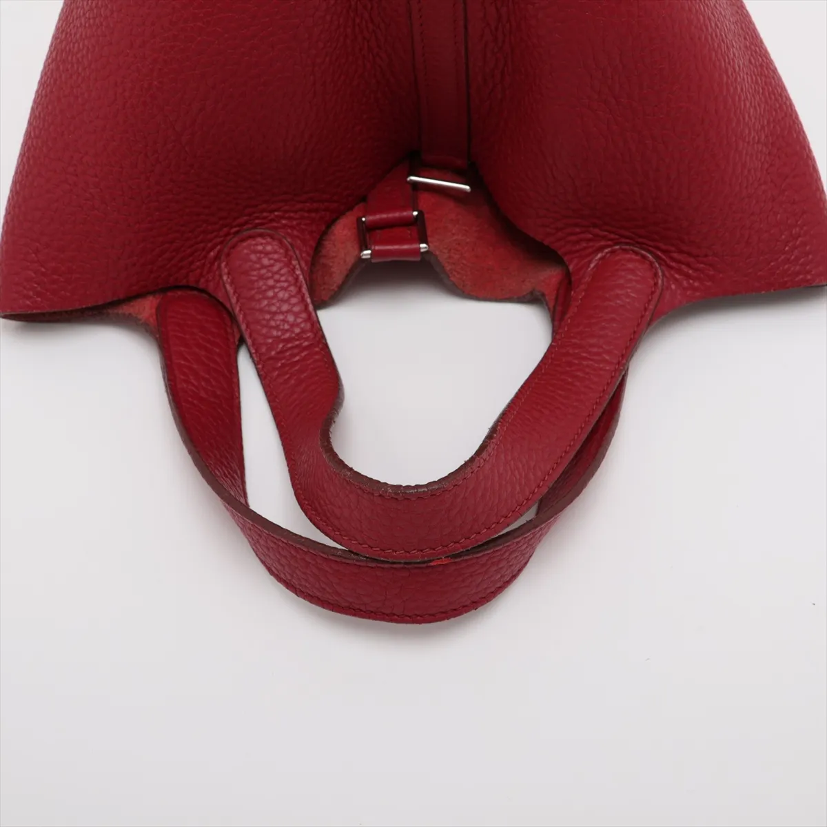Picotin Lock 18 PM, Taurillon Clemence leather, Rouge Garance, silver hardware, O: 2011 — view 5