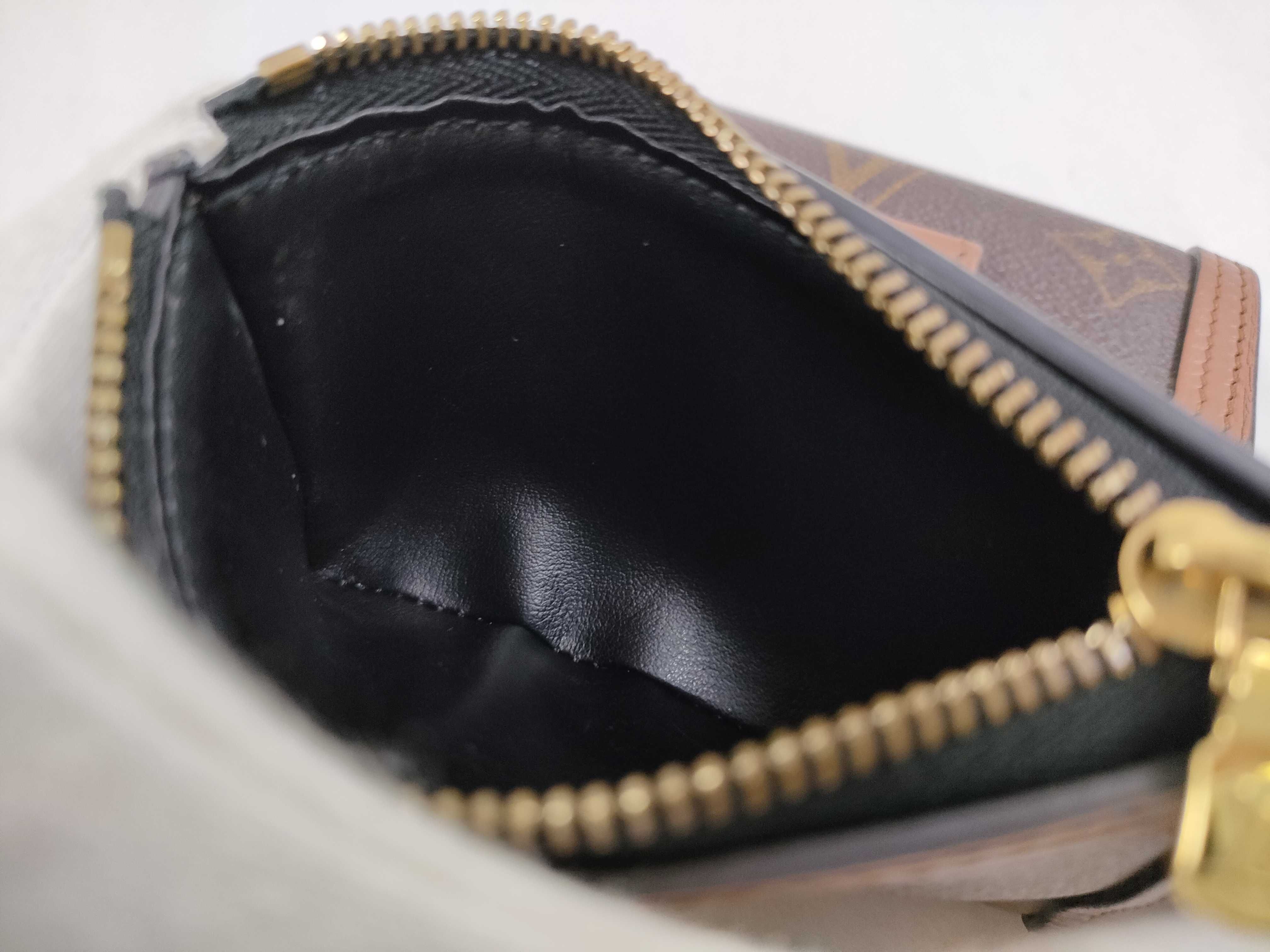 Monogram Louis Vuitton Monogram Reverse Portefeuille Dauphine Compact M68725 Black Wallet — view 9