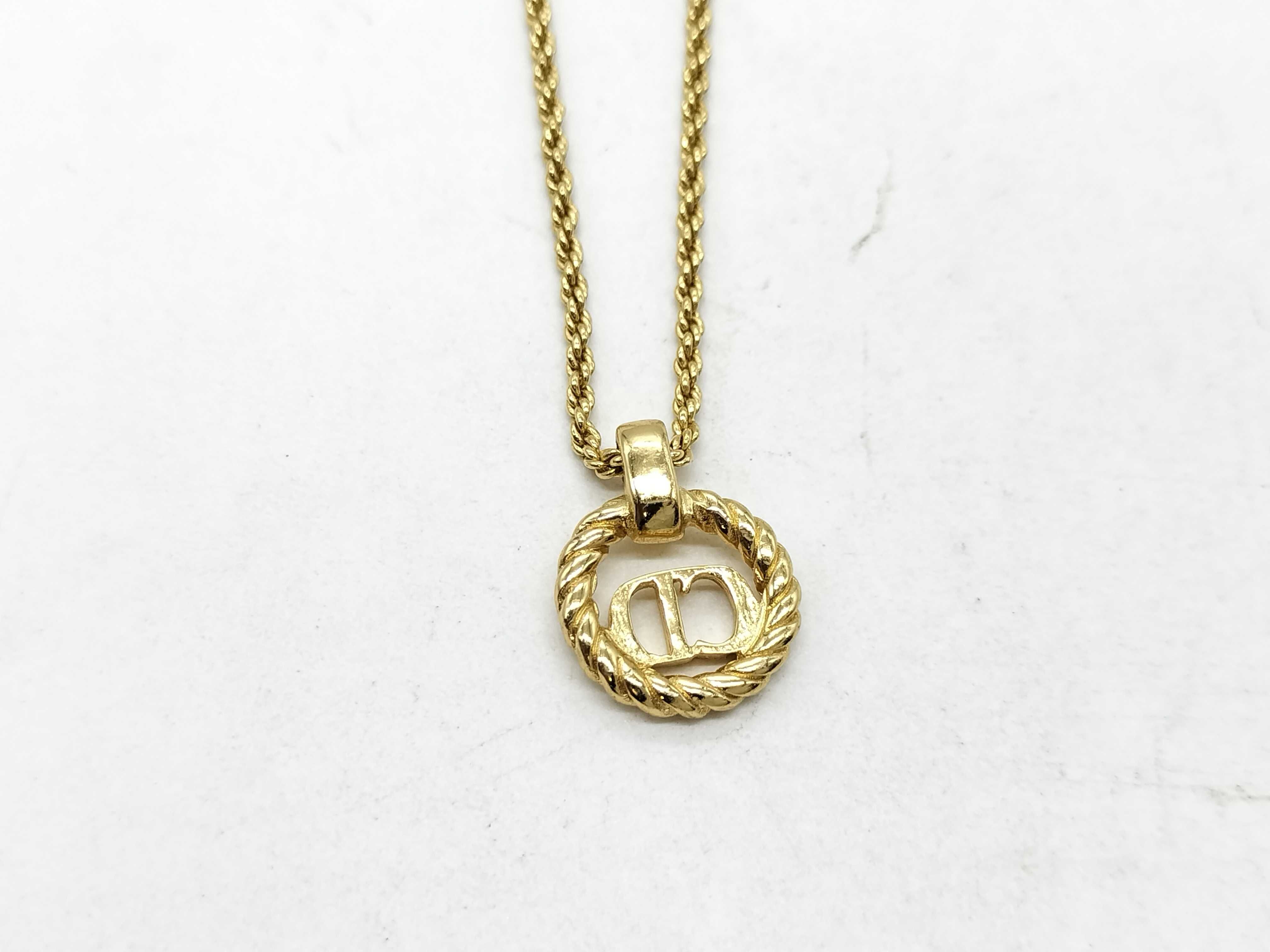 CD logo necklace — view 2