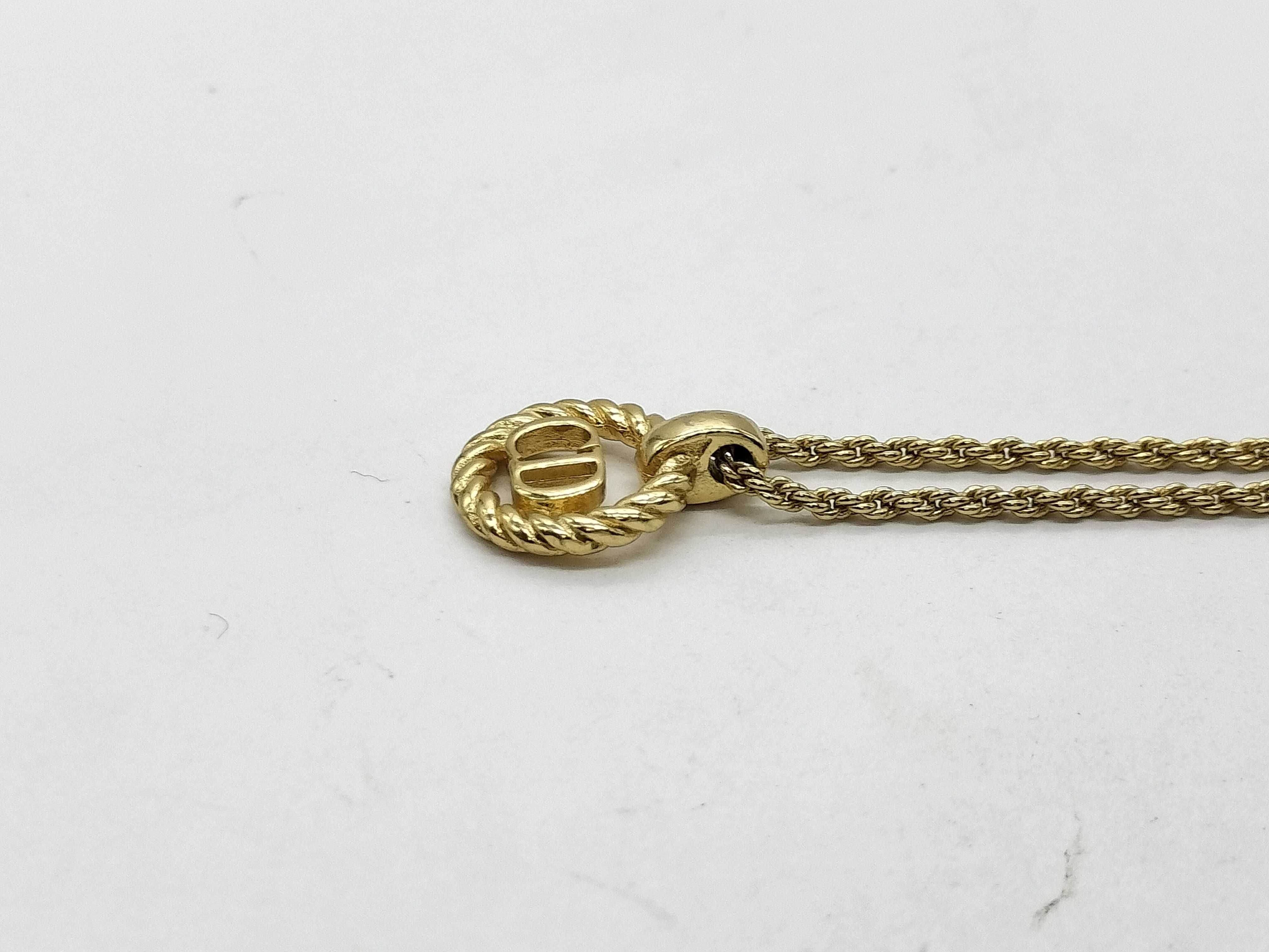 CD logo necklace — view 3