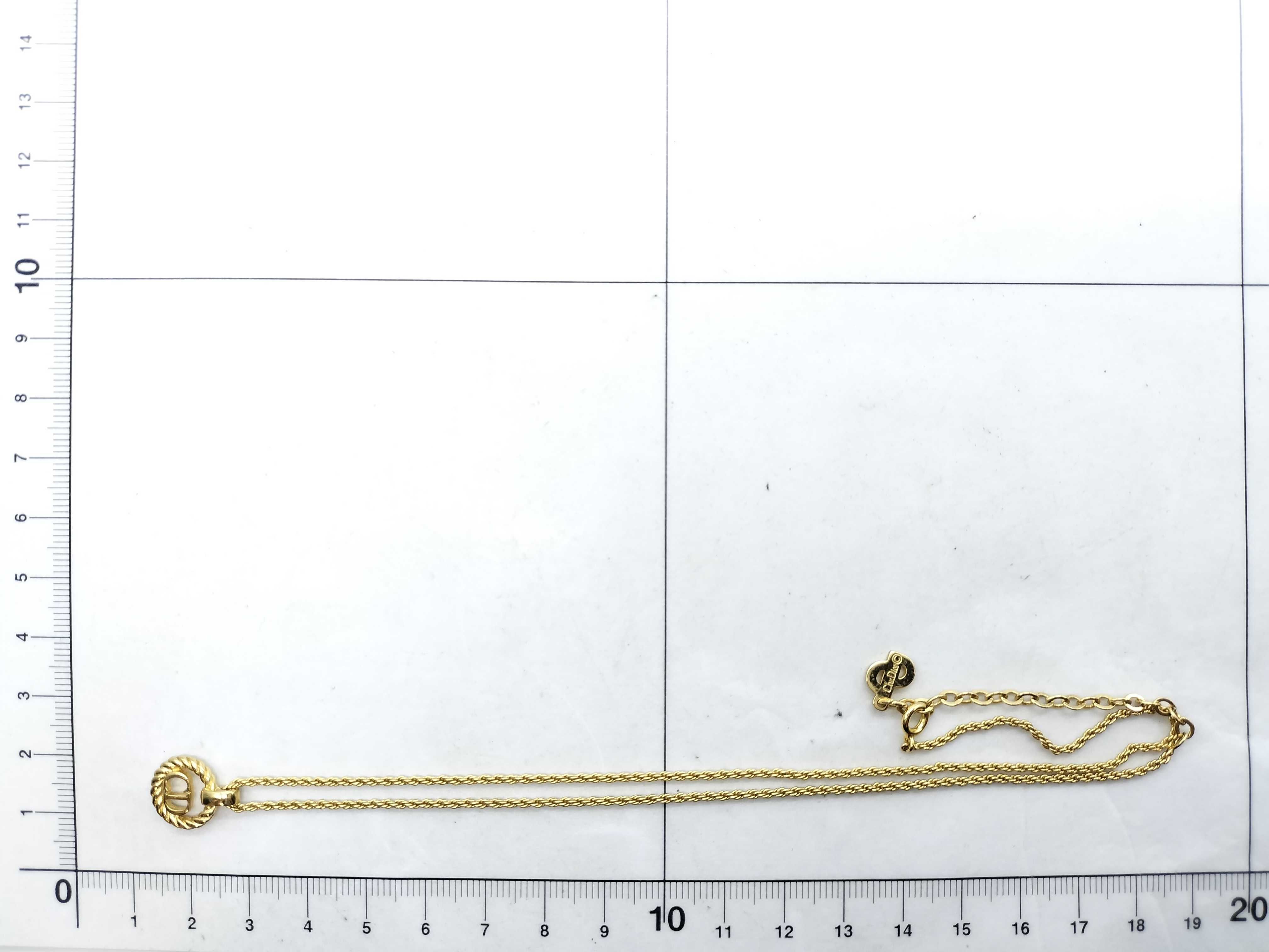 CD logo necklace — view 6