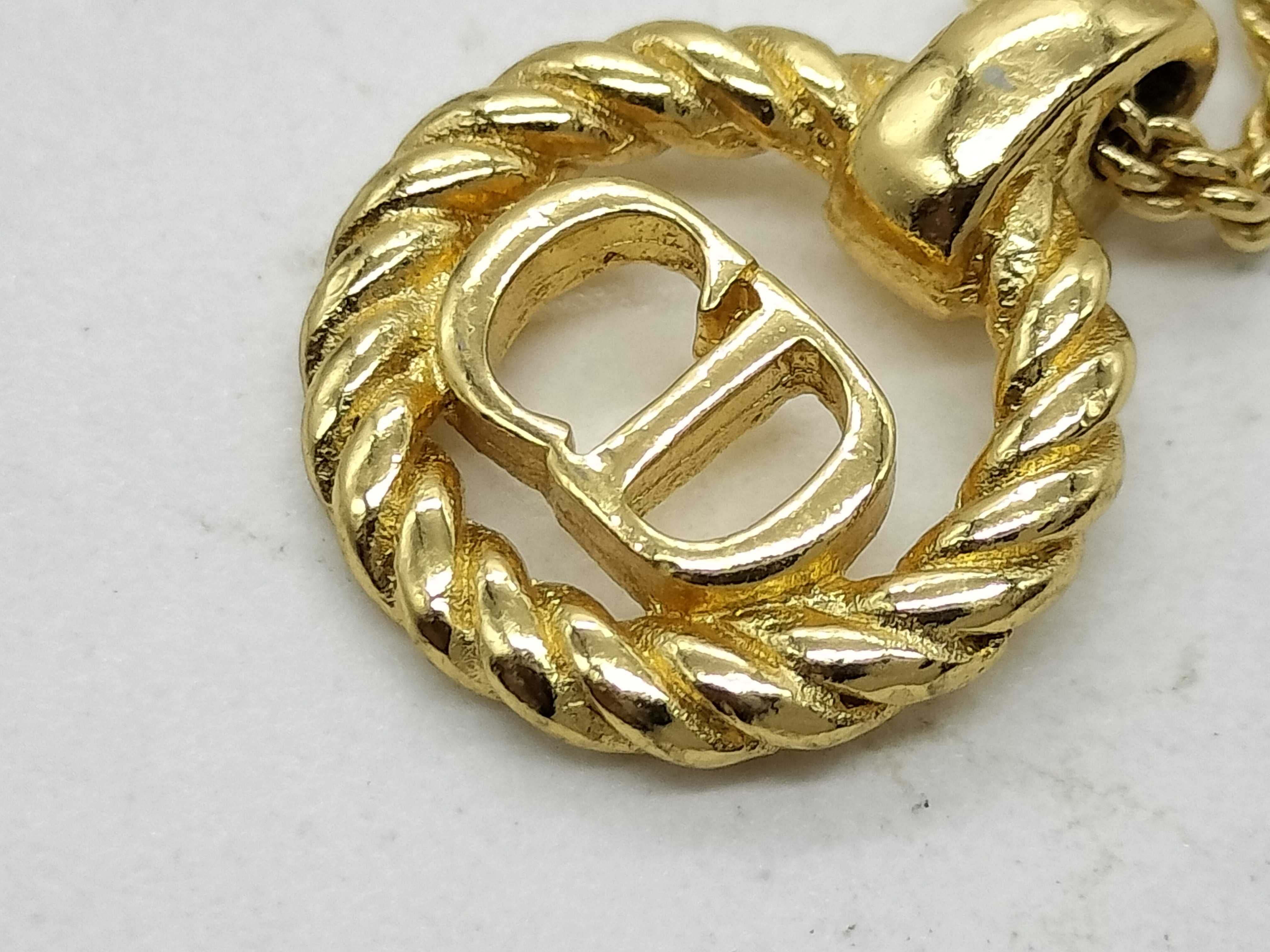 CD logo necklace — view 7