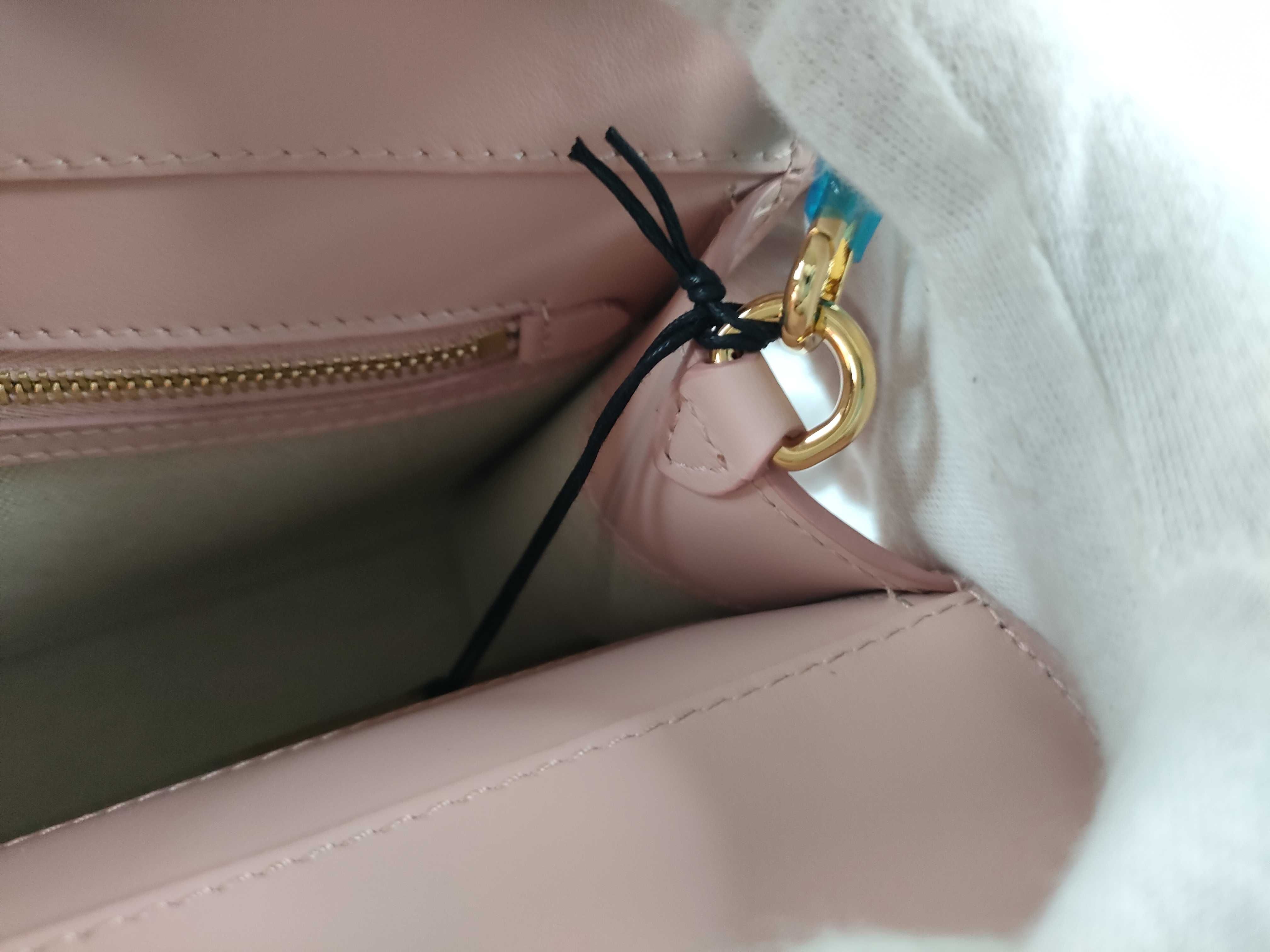 KR - Mini Two Tone canvas x leather 2-way Handbag Pink - Grade N Handbag — view 9