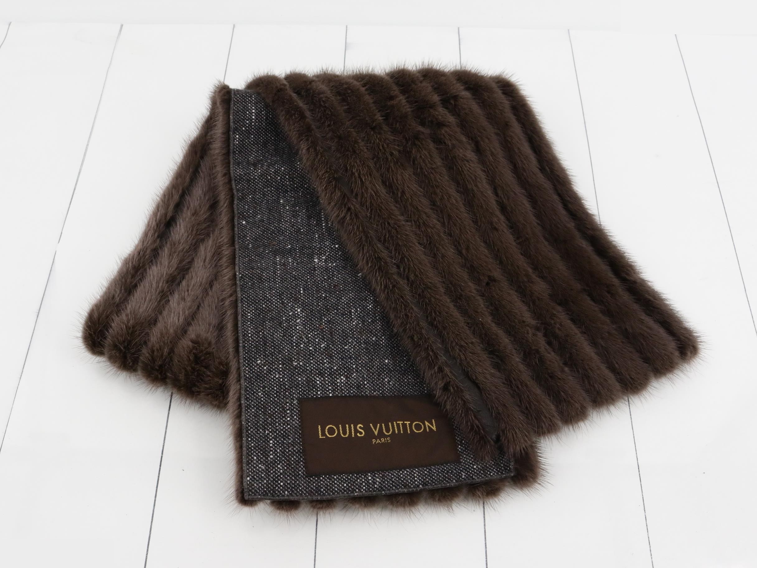 Louis Vuitton Mink Fur Stole Shawl — view 2