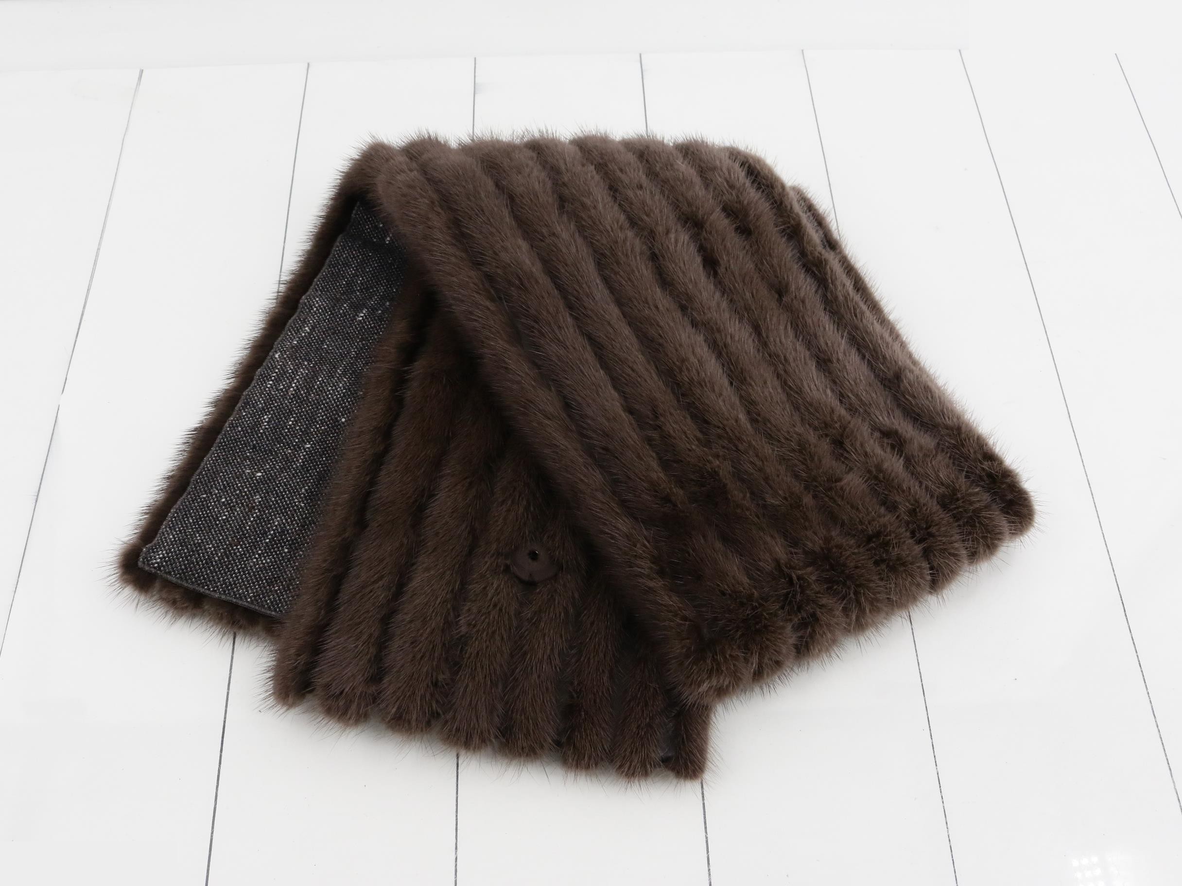 Louis Vuitton Mink Fur Stole Shawl — view 3