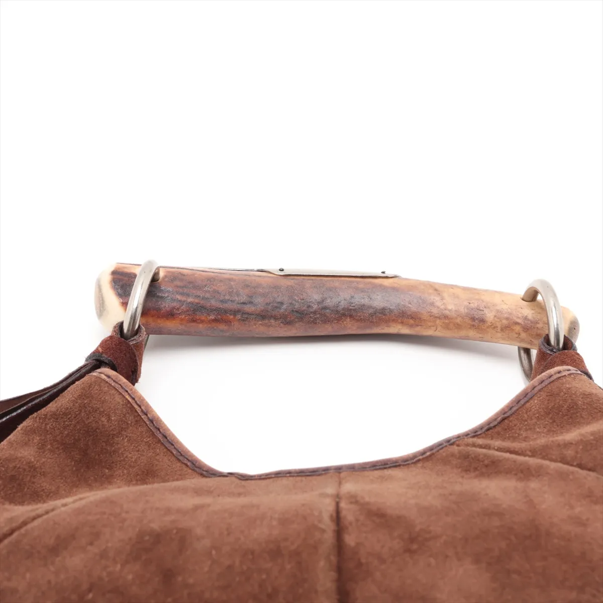 Mombasa 104938 Suede Handbag Brown — view 6