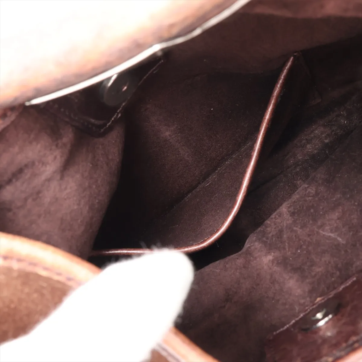 Mombasa 104938 Suede Handbag Brown — view 8