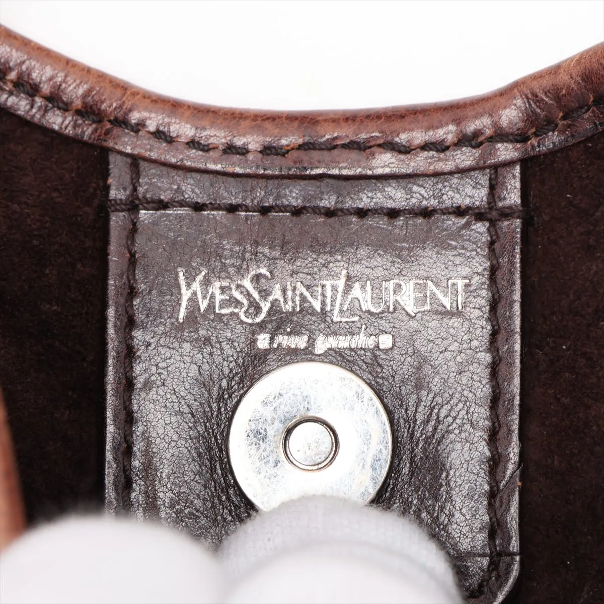 Mombasa 104938 Suede Handbag Brown — view 9