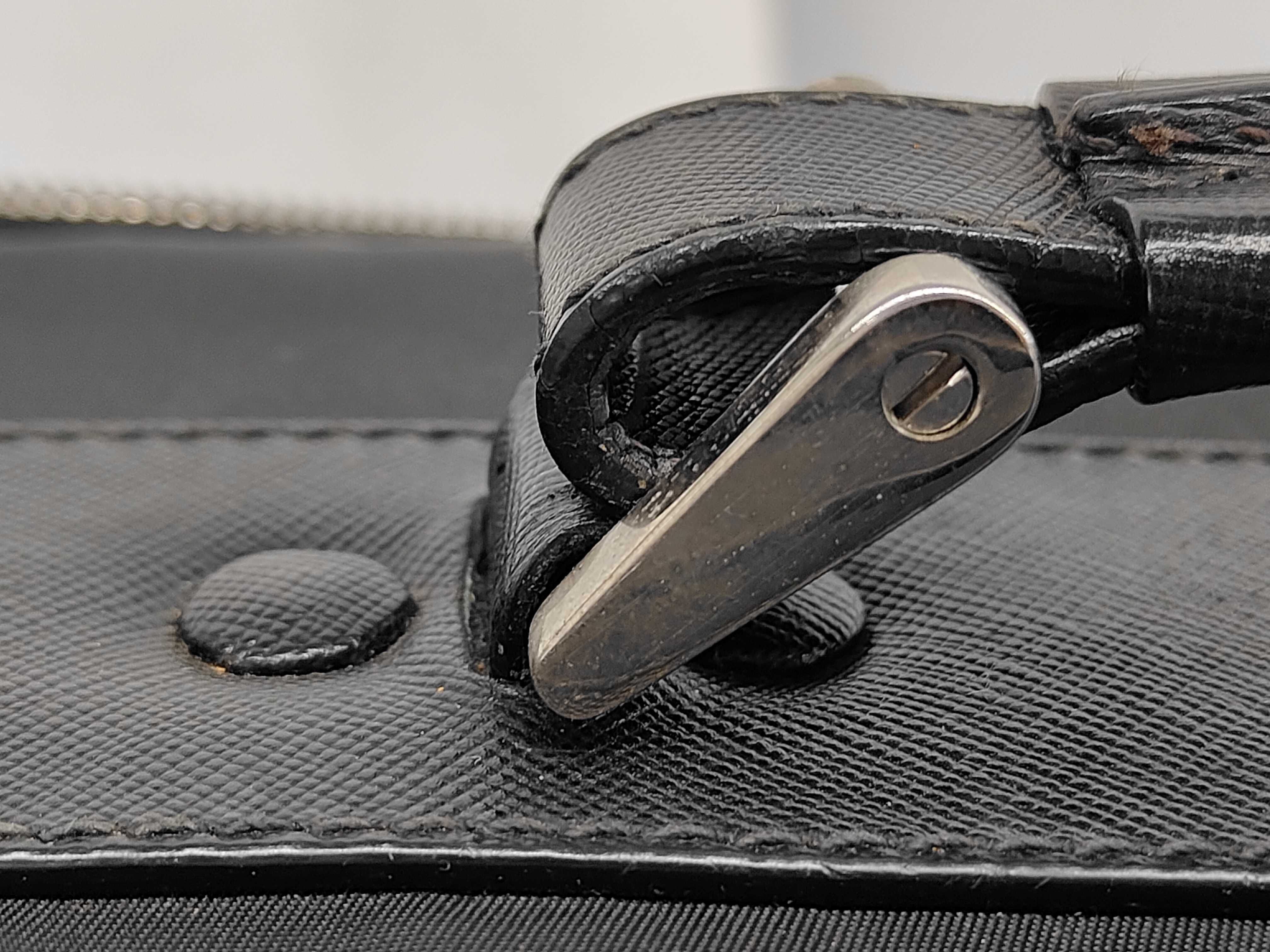 Carry Case Saffiano Leather Black Bag — view 4
