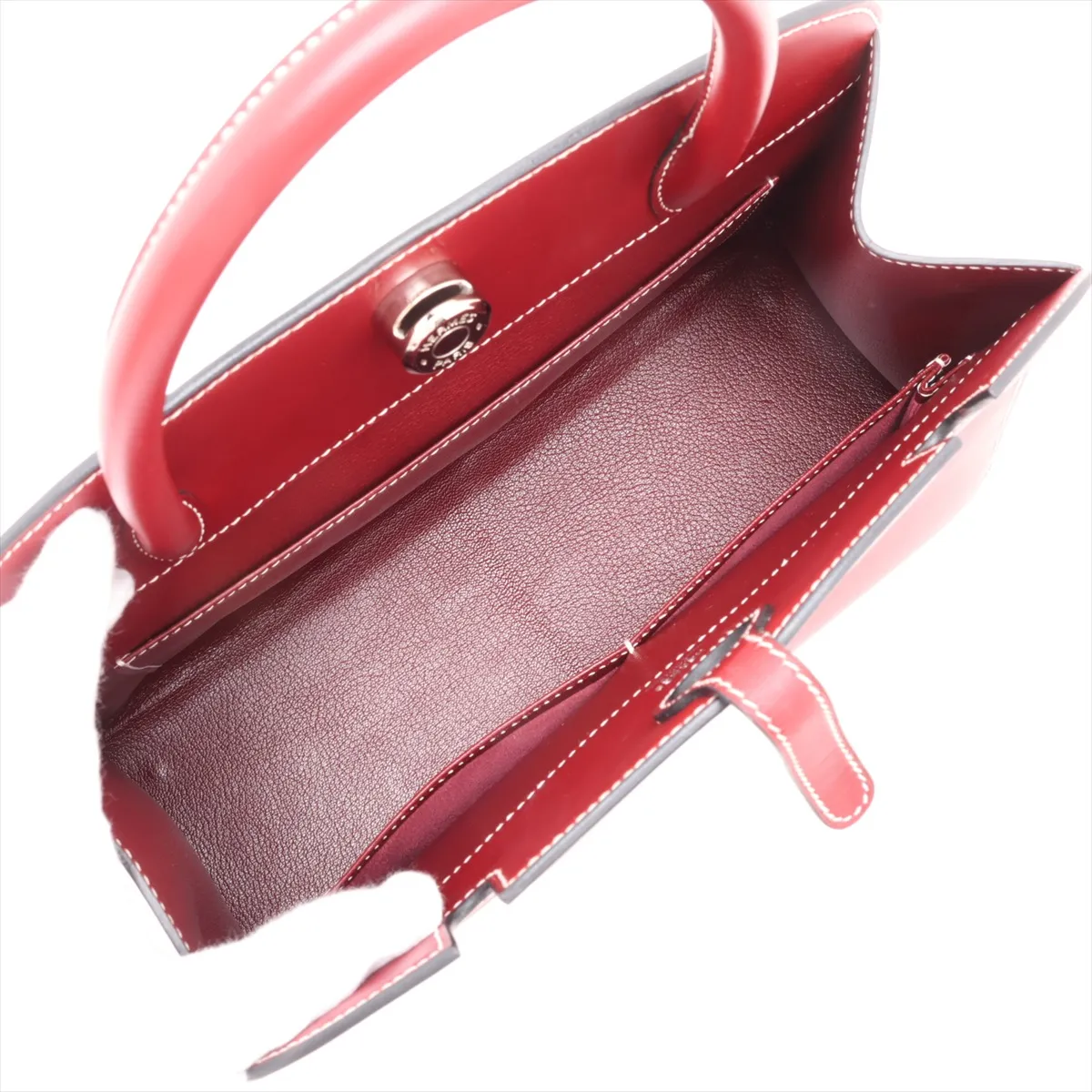 Hermès Dalvy MM Veau Chamonix Rouge H G: 2003 — view 7