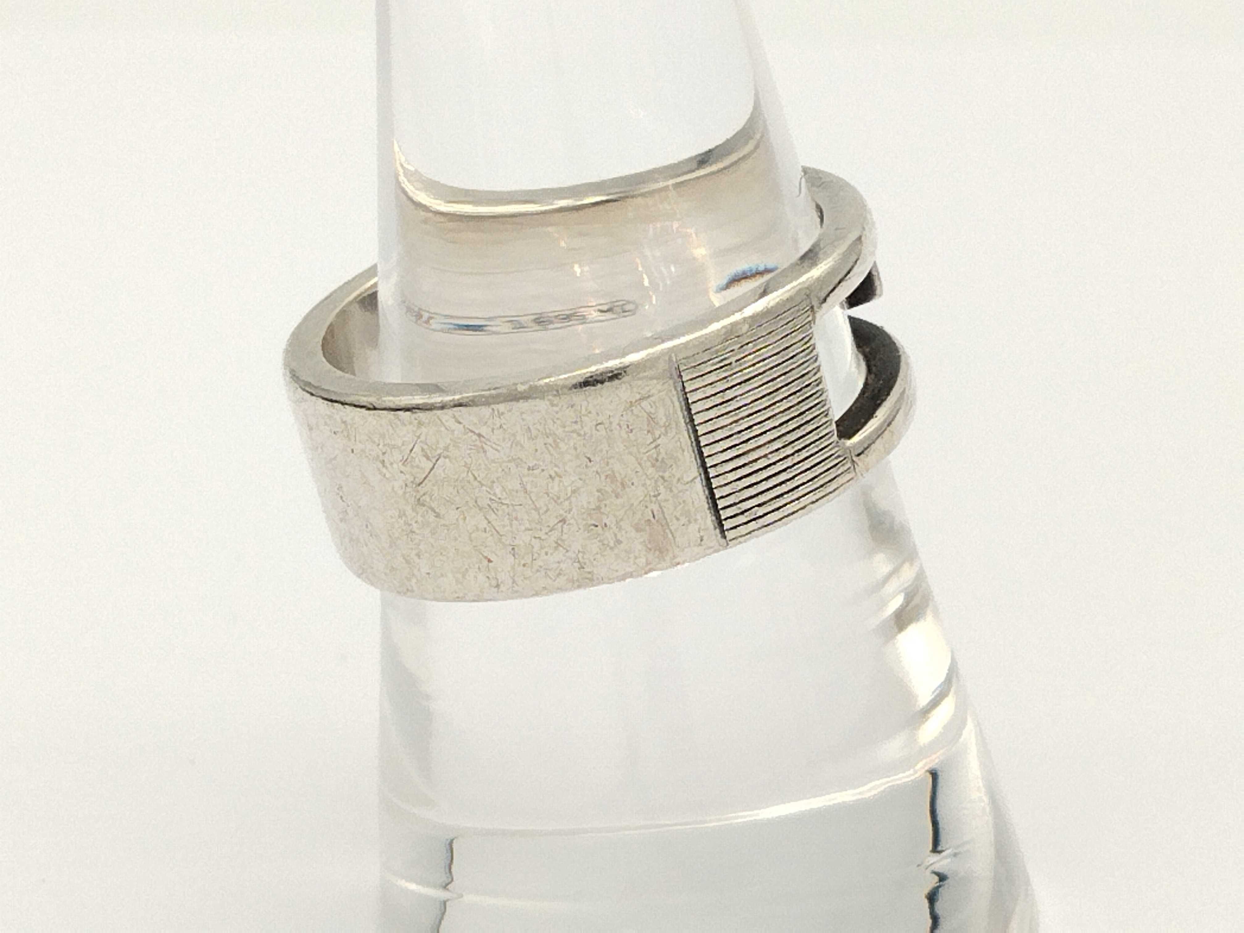 Branded G Logo Sterling Silver 925 Ring — view 4