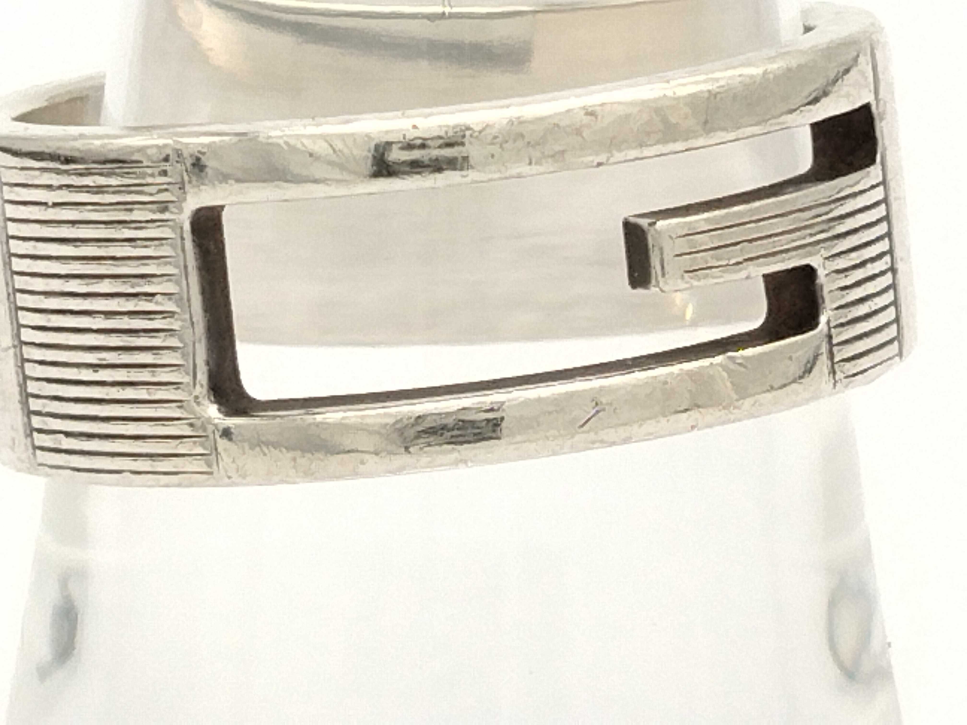 Branded G Logo Sterling Silver 925 Ring — view 5