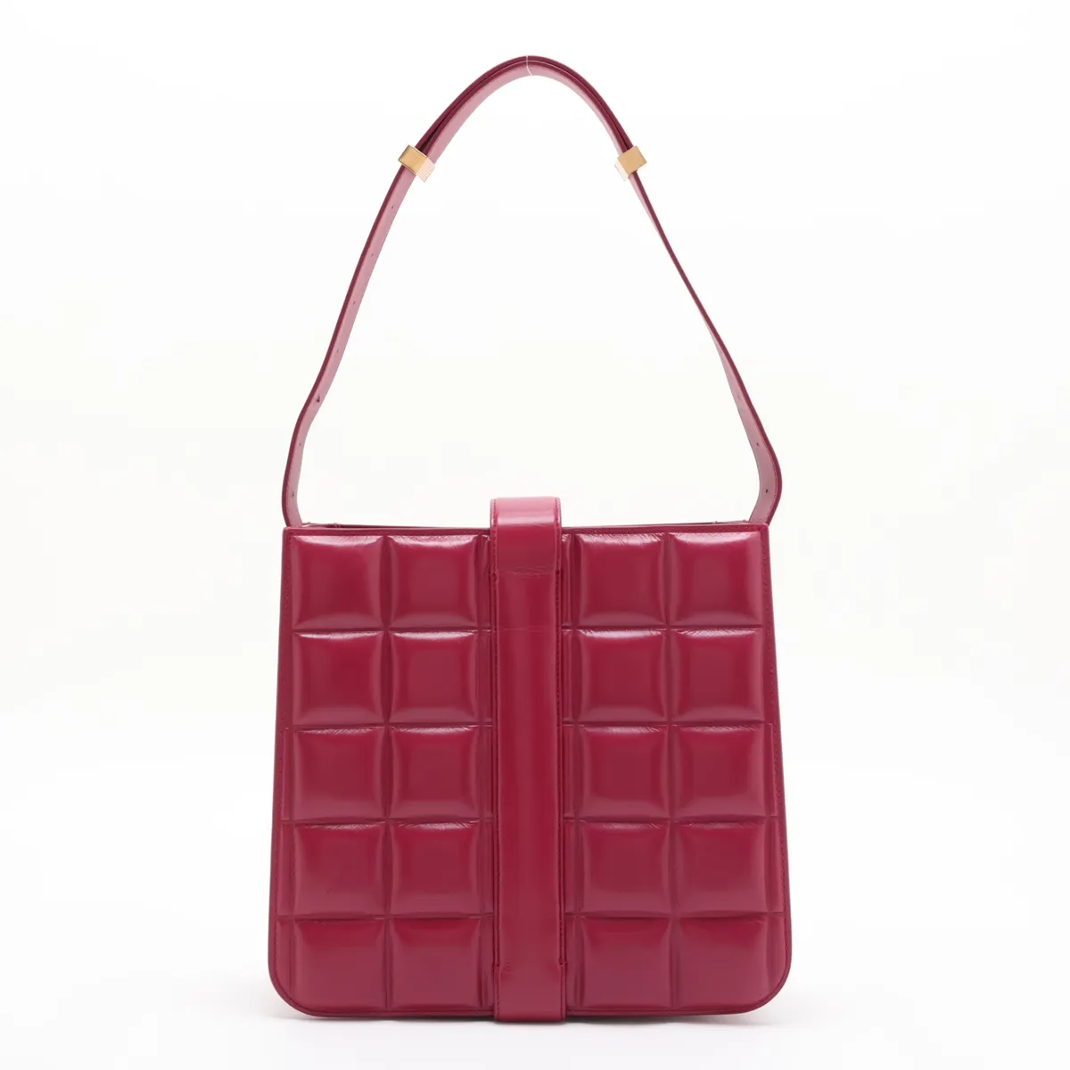 Marie Leather Shoulder Bag, Pink — view 2