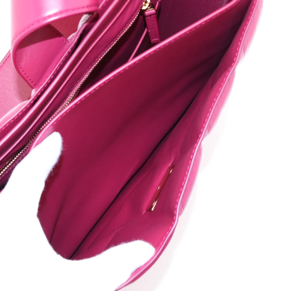 Marie Leather Shoulder Bag, Pink — view 11