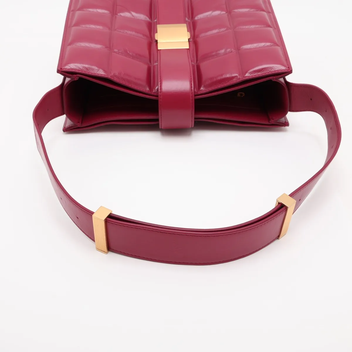 Marie Leather Shoulder Bag, Pink — view 5