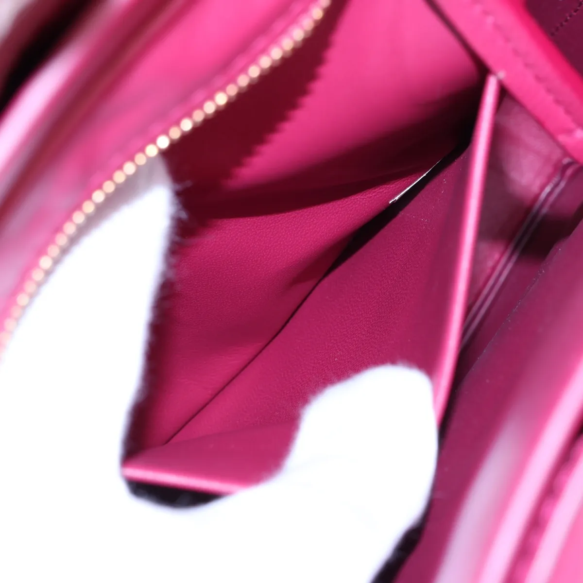 Marie Leather Shoulder Bag, Pink — view 10