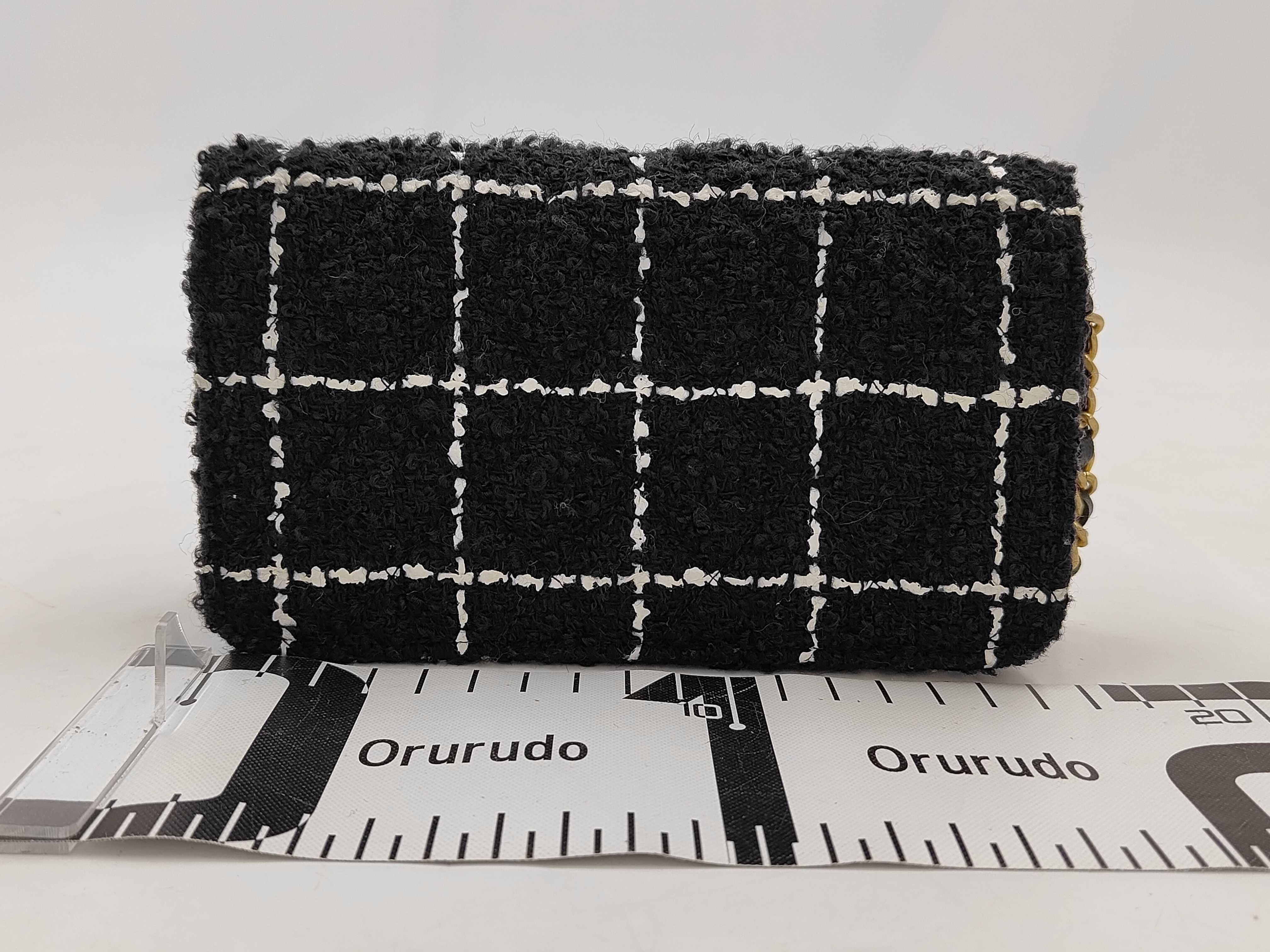 Tweed Black x White Mini Bag RFID Shoulder Bag — view 2