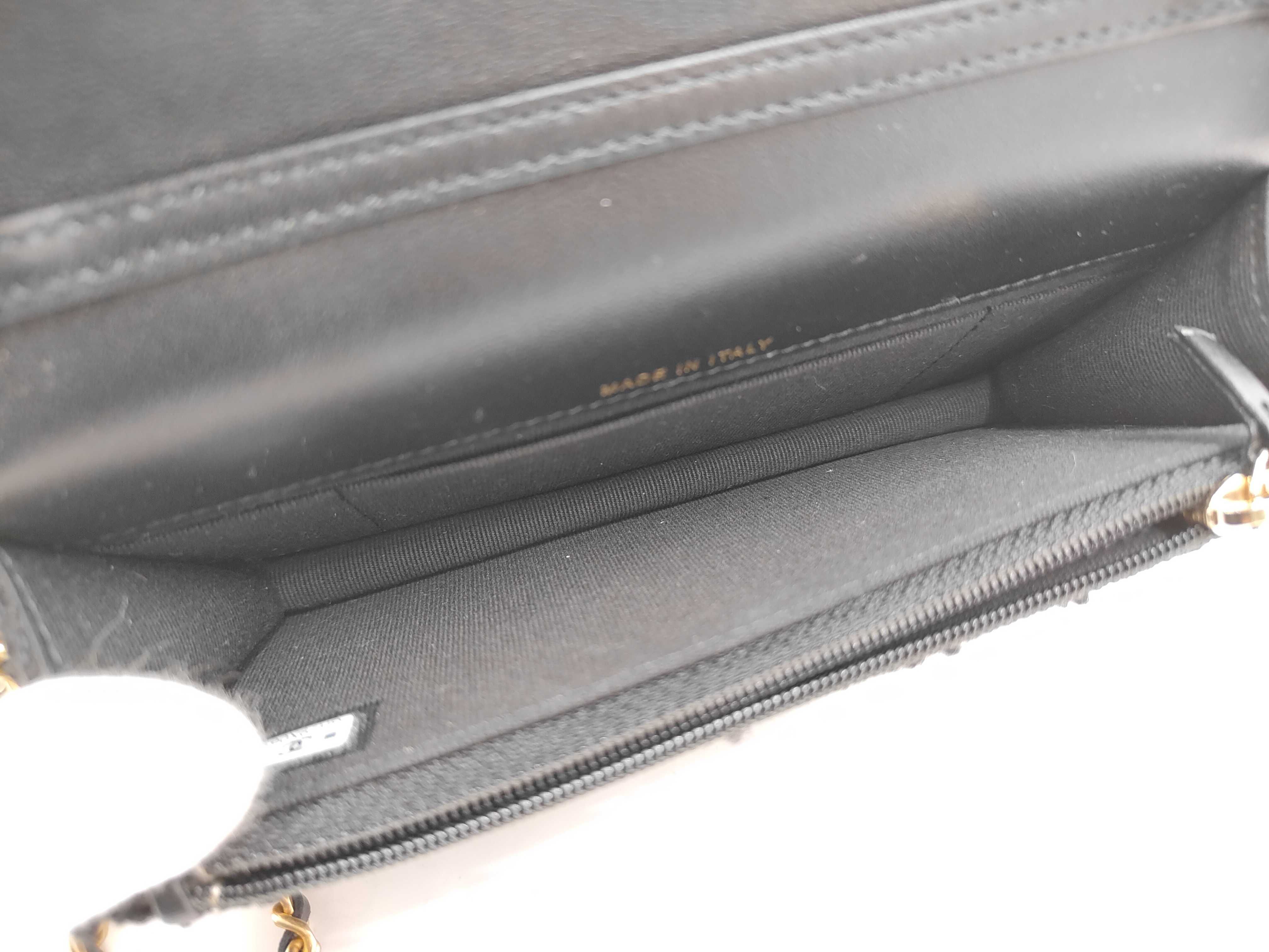 Tweed Black x White Mini Bag RFID Shoulder Bag — view 11