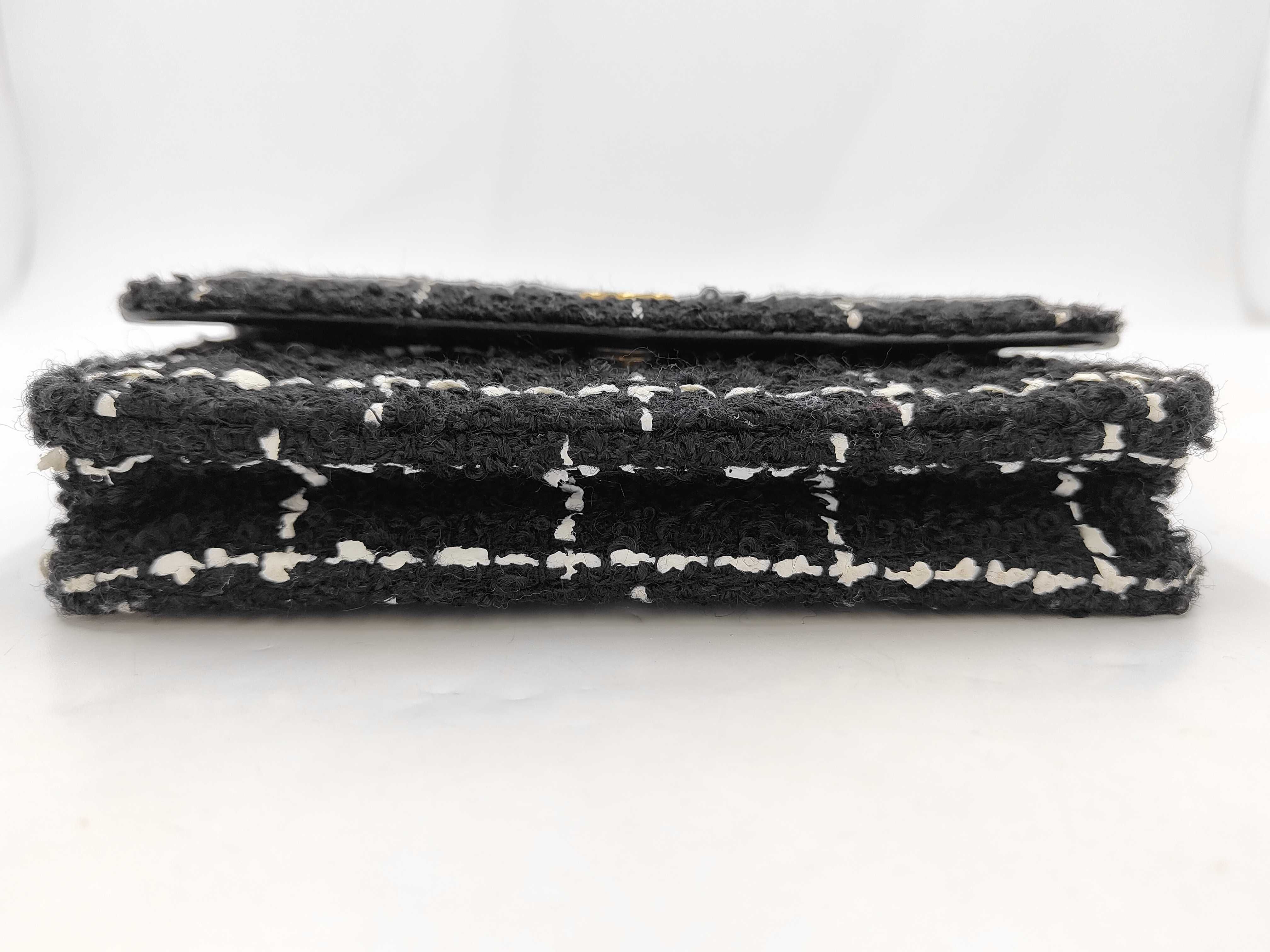 Tweed Black x White Mini Bag RFID Shoulder Bag — view 6