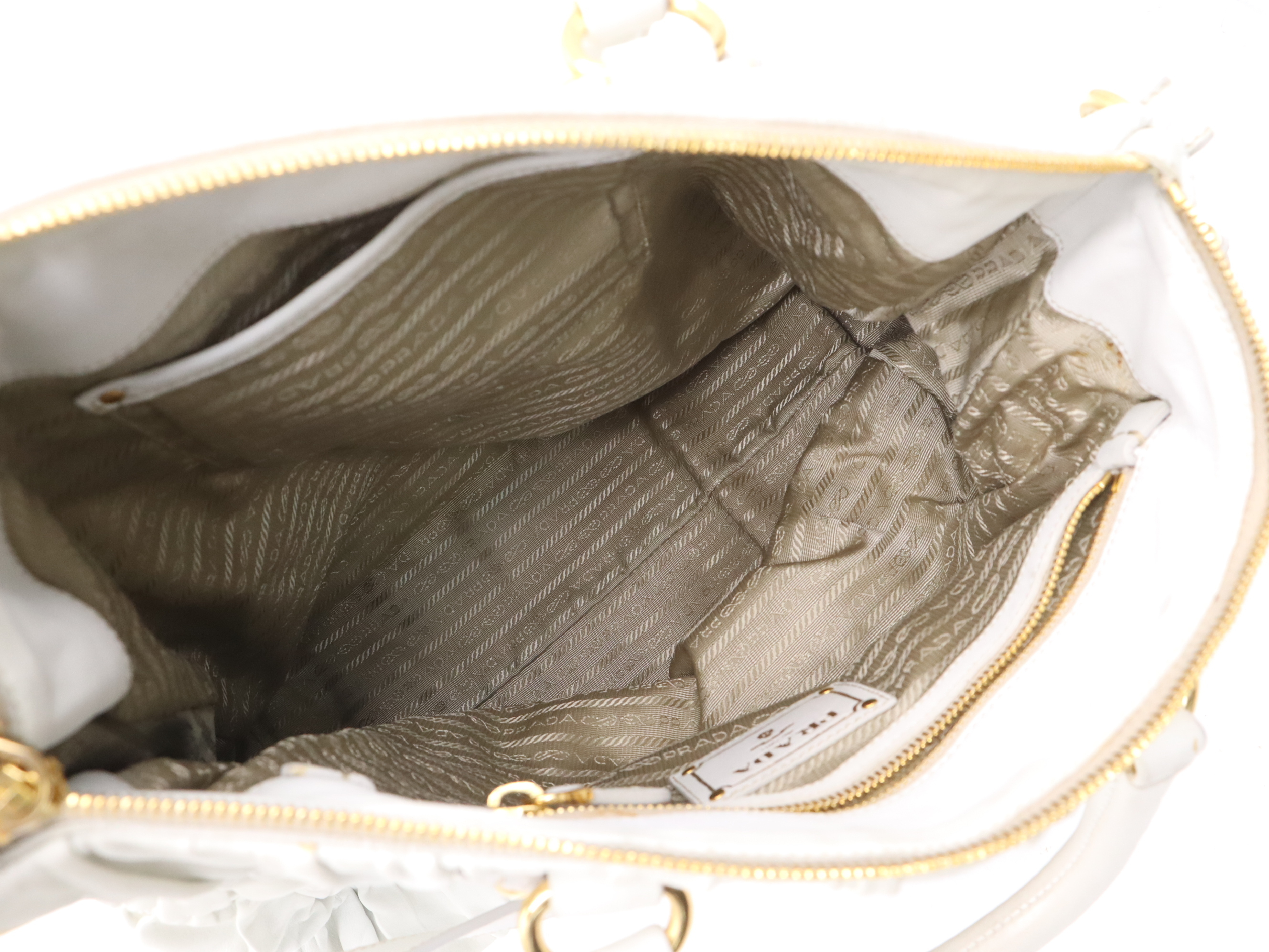 Leather 2-Way Gathered Handbag with Shoulder Strap and Dust Bag — view 12