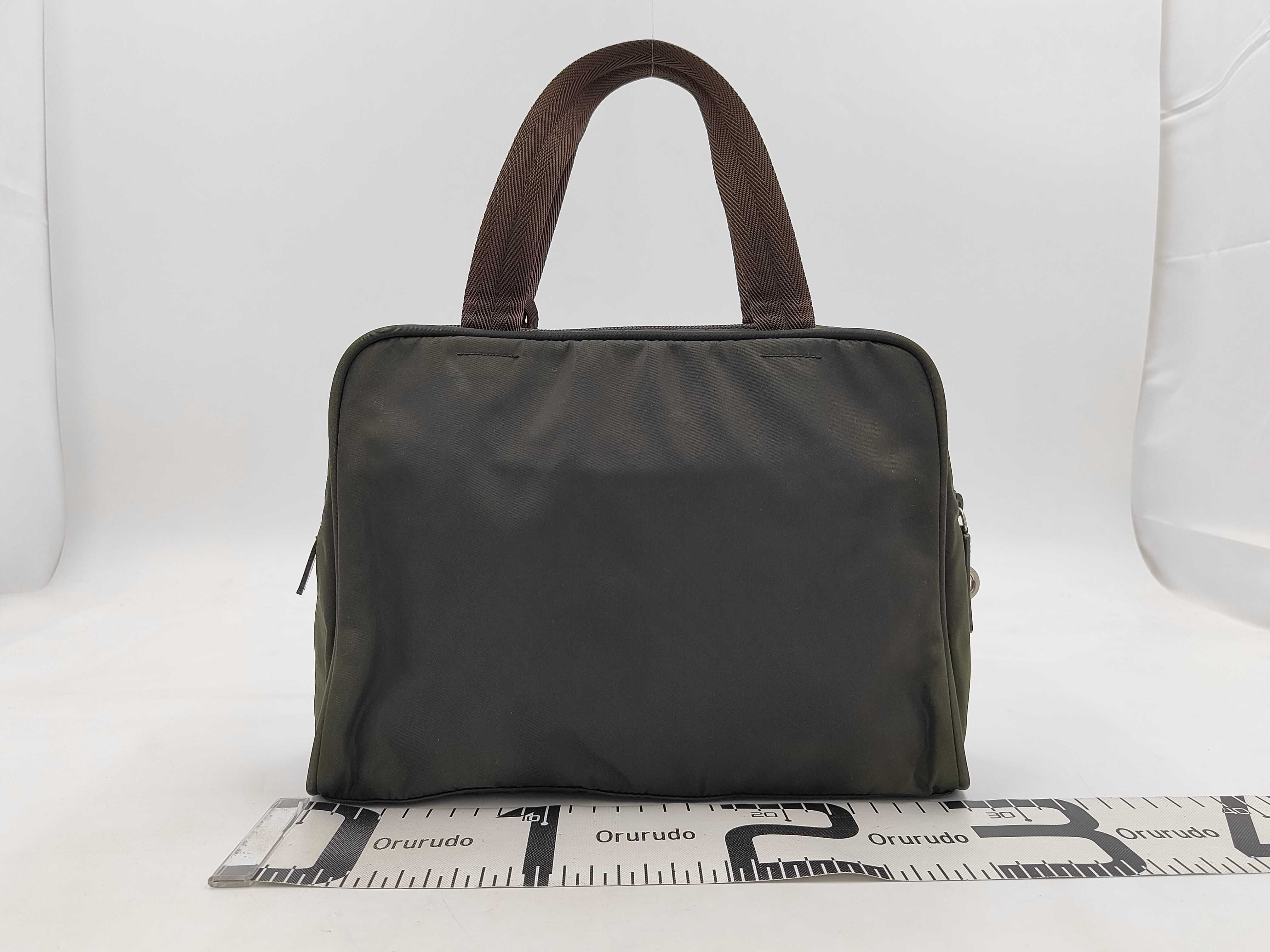 Tessuto Nylon Handbag with Triangle Logo — view 2