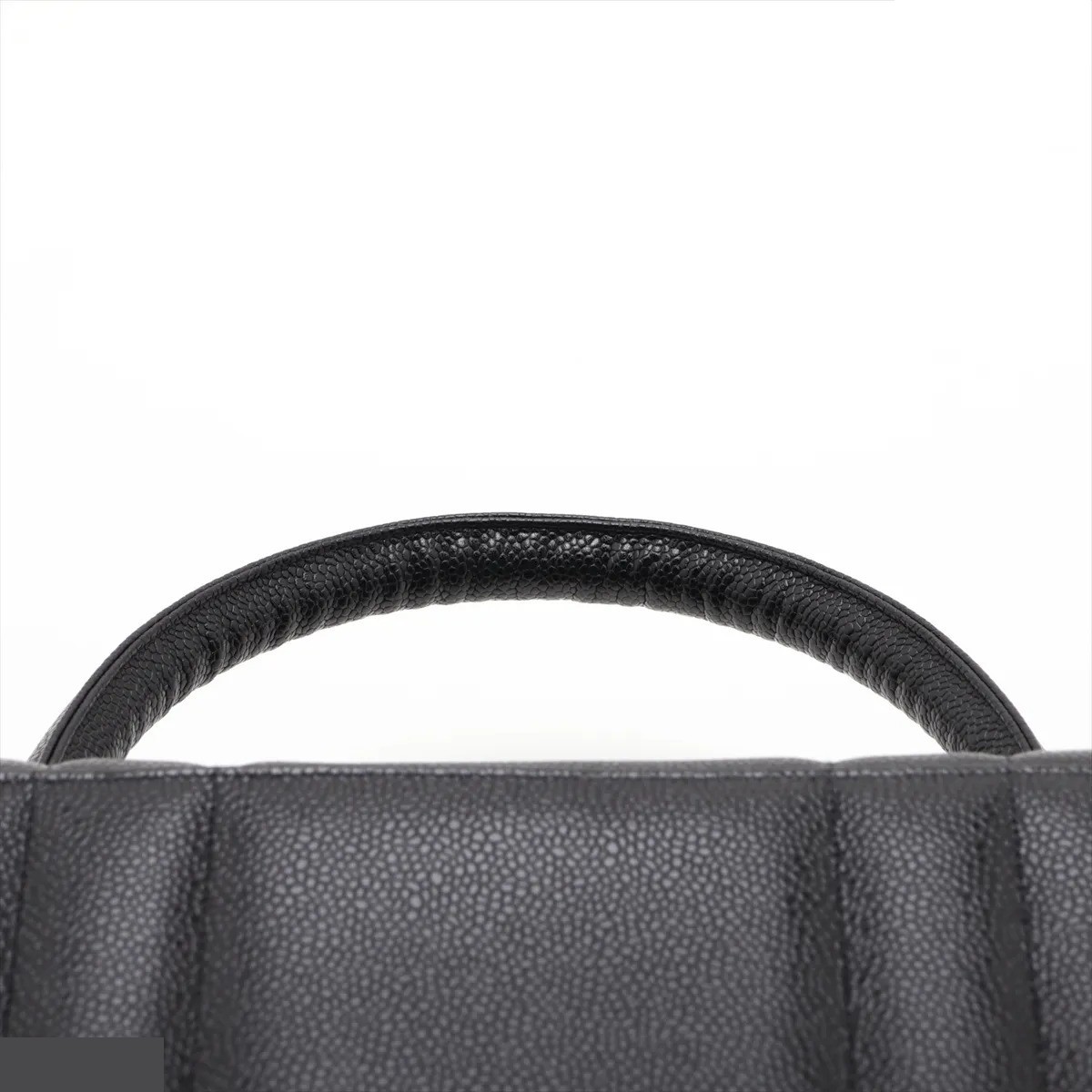 Mademoiselle Caviar Skin Handbag, Black, Series 3 — view 6