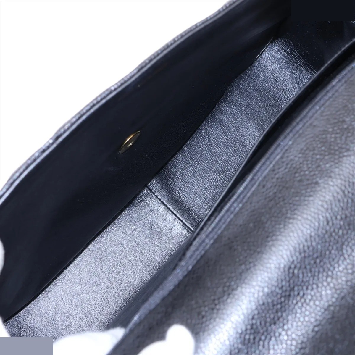 Mademoiselle Caviar Skin Handbag, Black, Series 3 — view 7