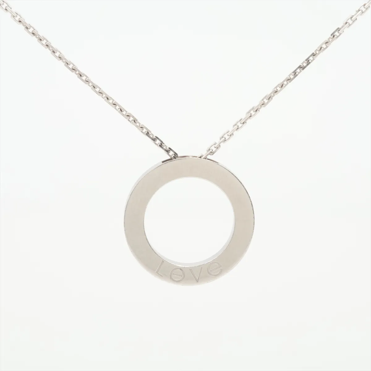 Love Circle Necklace 750 (WG) 14.4g FY0332 — view 2