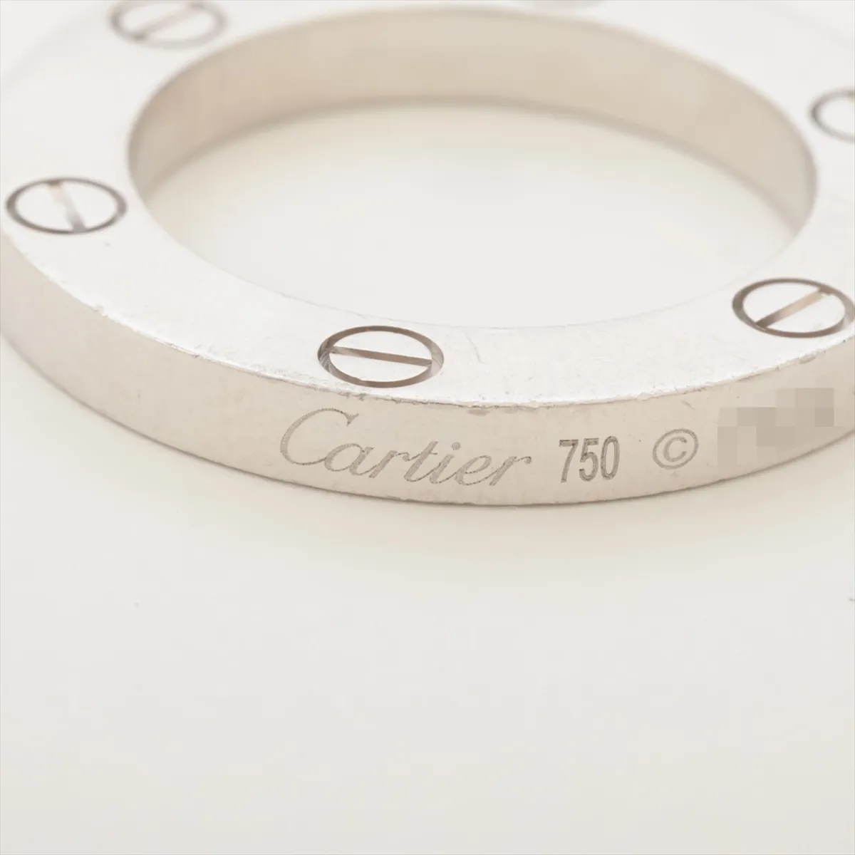 Love Circle Necklace 750 (WG) 14.4g FY0332 — view 4