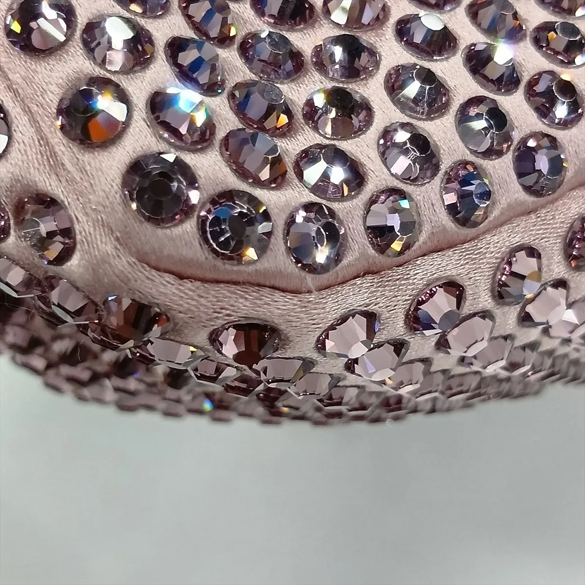 satin and bejeweled shoulder bag, pink, 1NE515, no signature or guarantee card included. — view 10