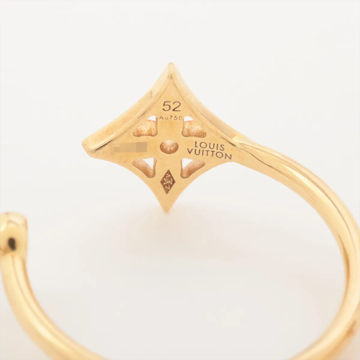 Bague Monogram Idylle Three Gold Diamond Ring 750 (YG x PG x WG) 5.6g 52 372250 Distortion — view 4