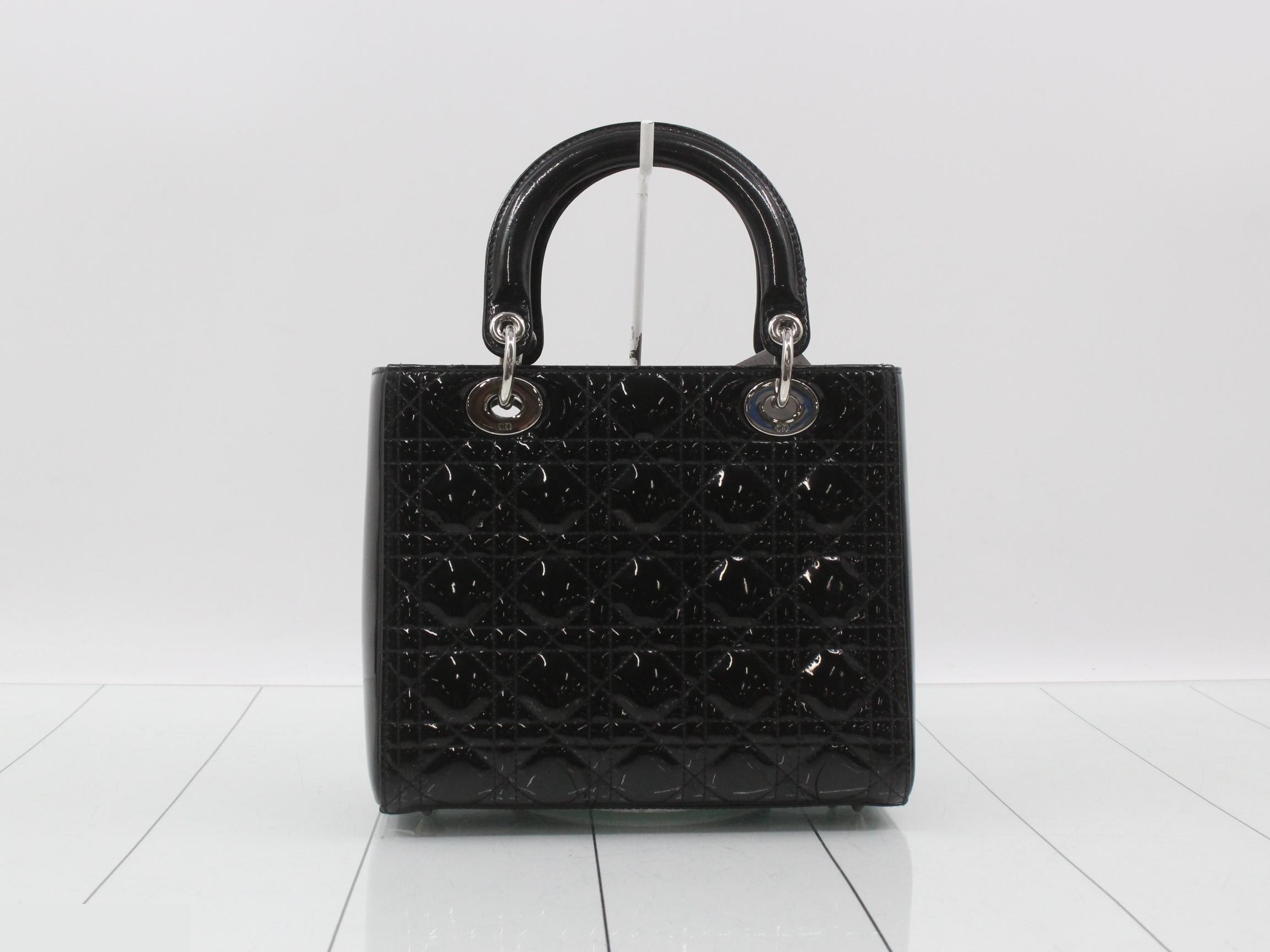 Lady Dior Cannage 2-Way Black Shoulder/Handbag — view 2