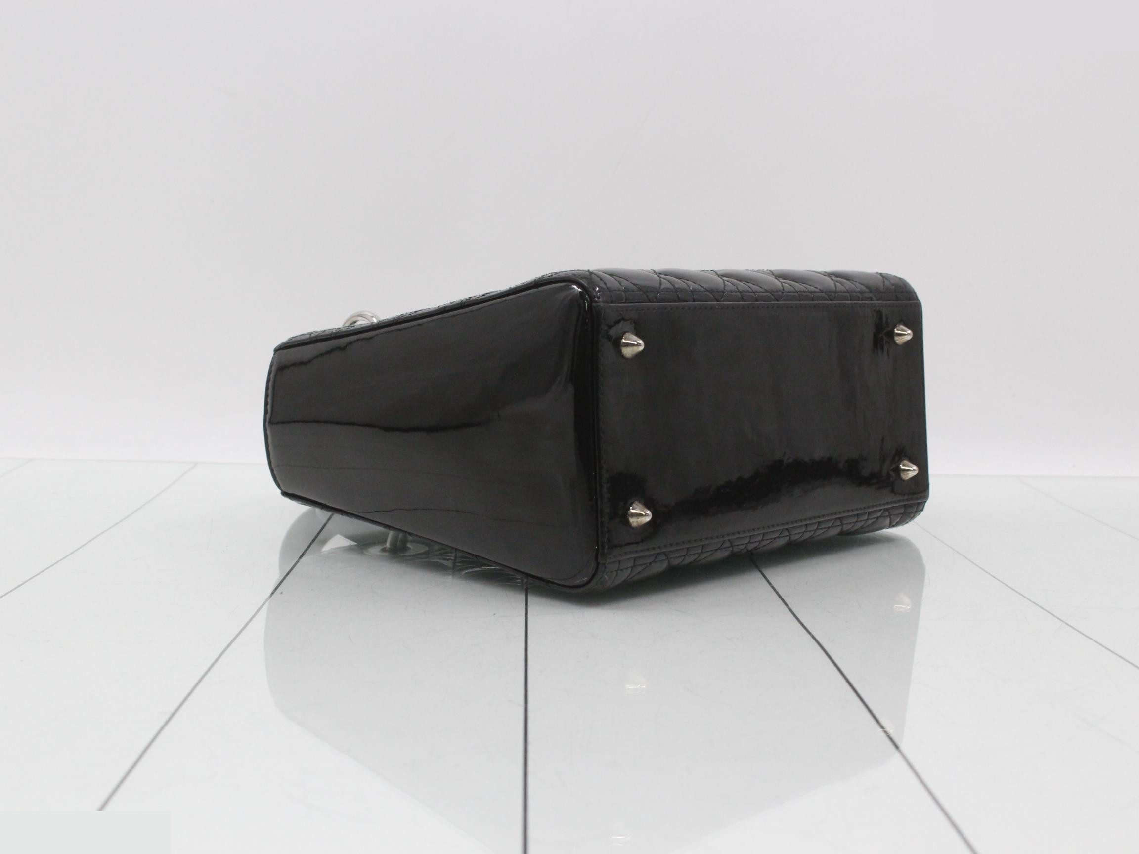 Lady Dior Cannage 2-Way Black Shoulder/Handbag — view 5