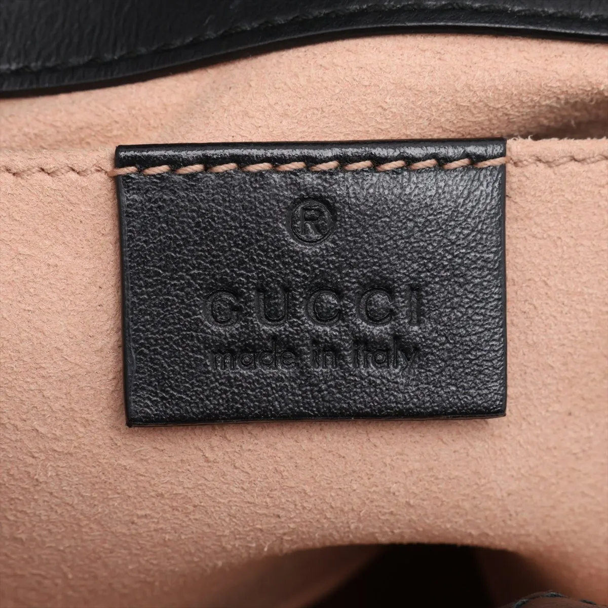 GG Marmont Leather Chain Shoulder Bag, Black, 446744 — view 8
