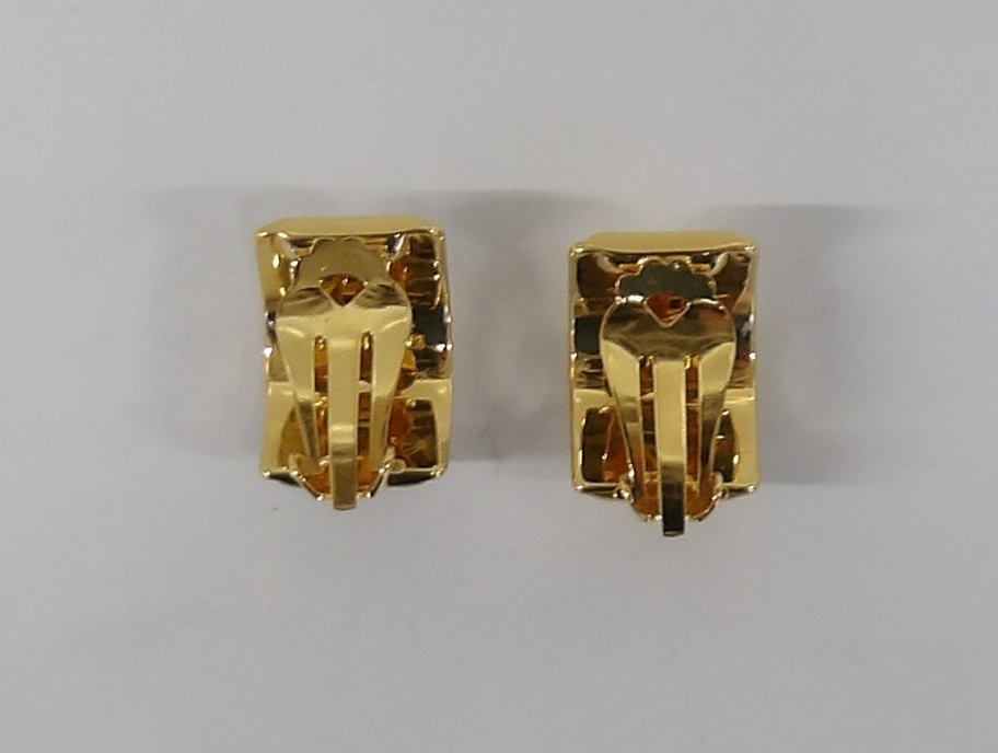 Hermès enamel earrings — view 2