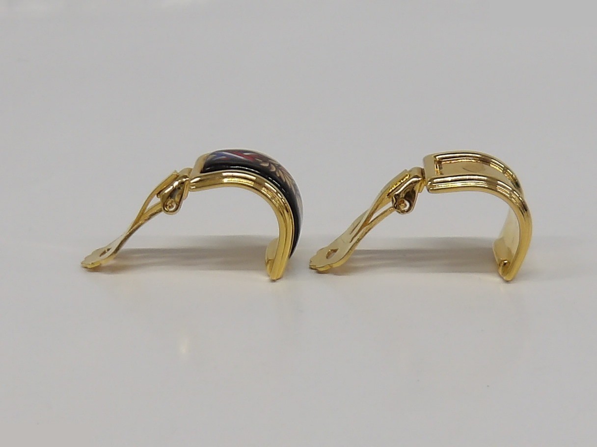 Hermès enamel earrings — view 8