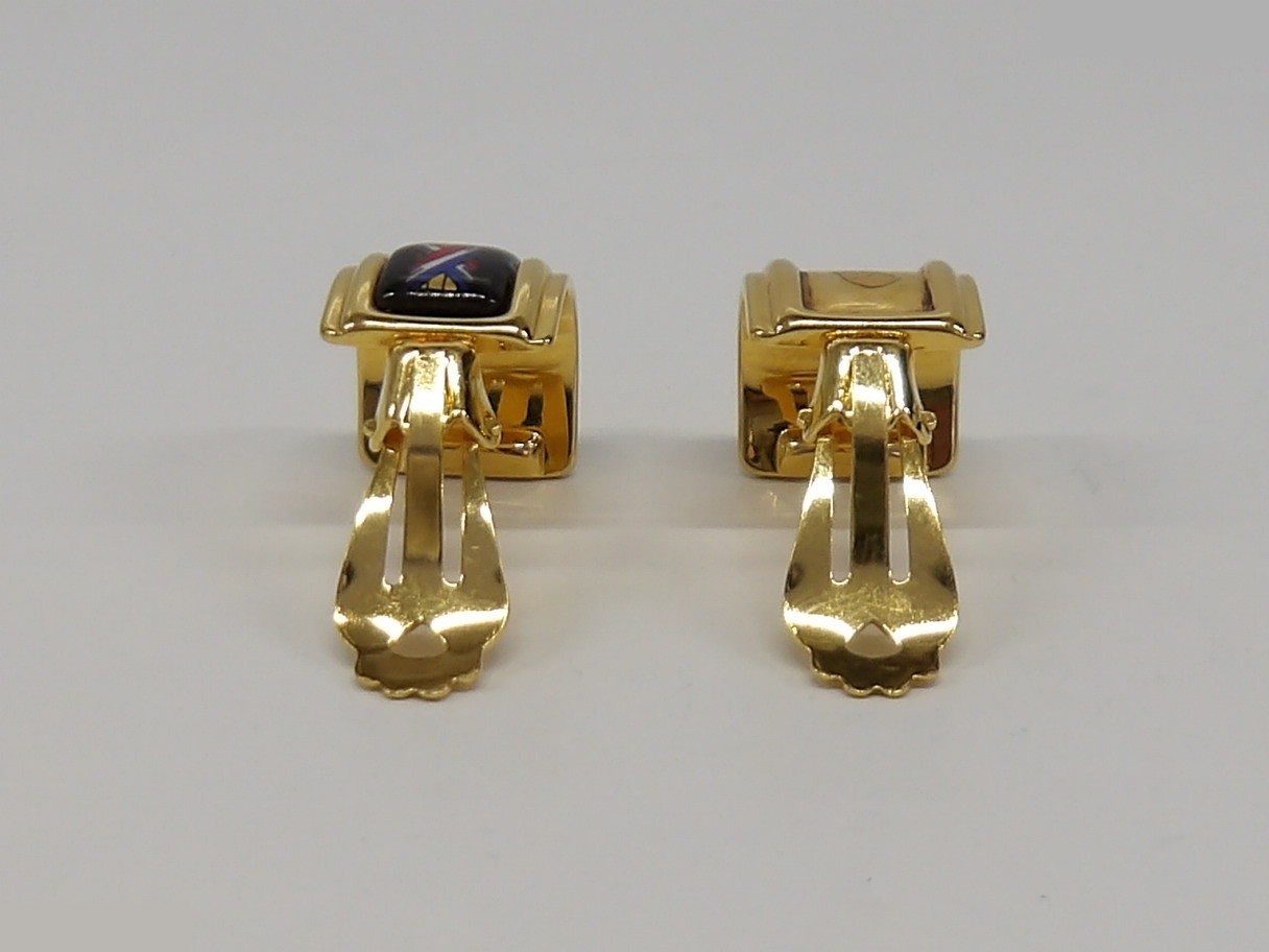Hermès enamel earrings — view 9